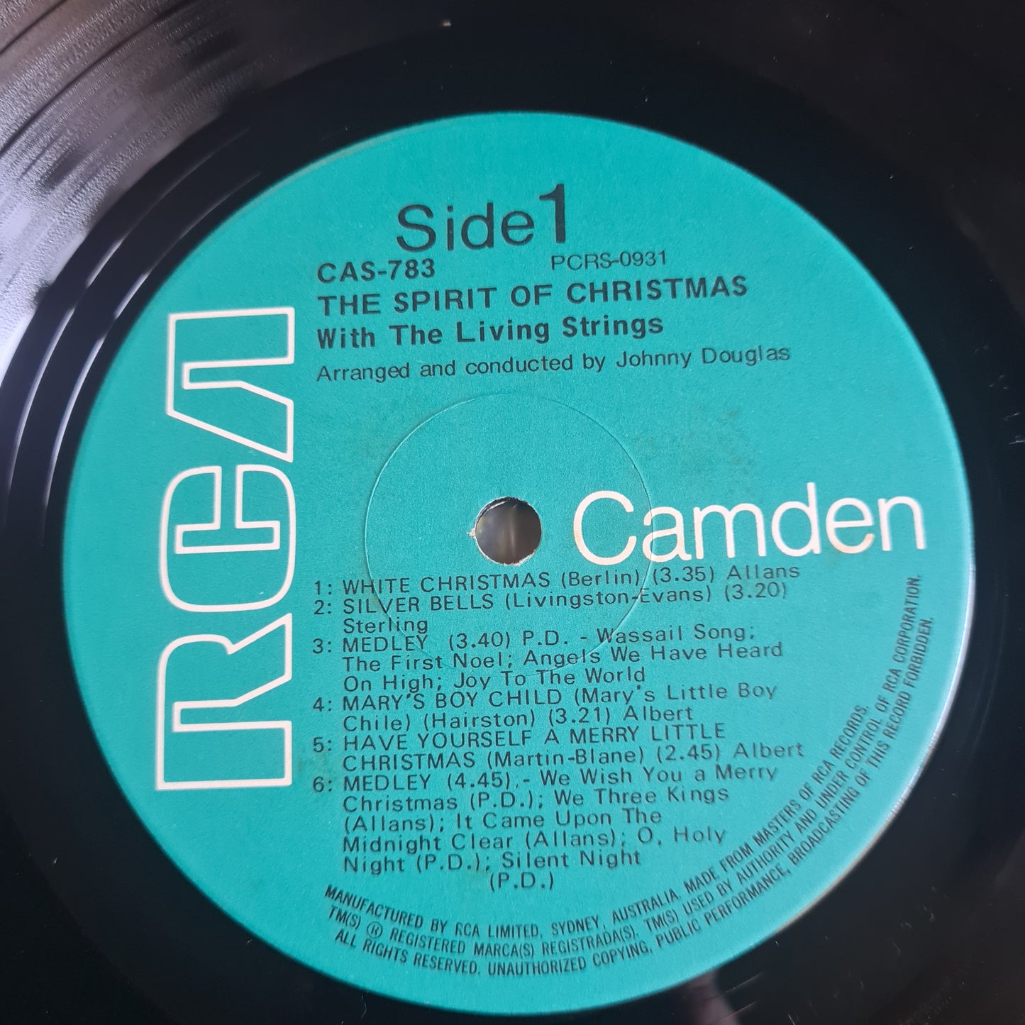 Living Strings – The Spirit Of Christmas With The Living Strings - 1963 - Vinyl Record LP