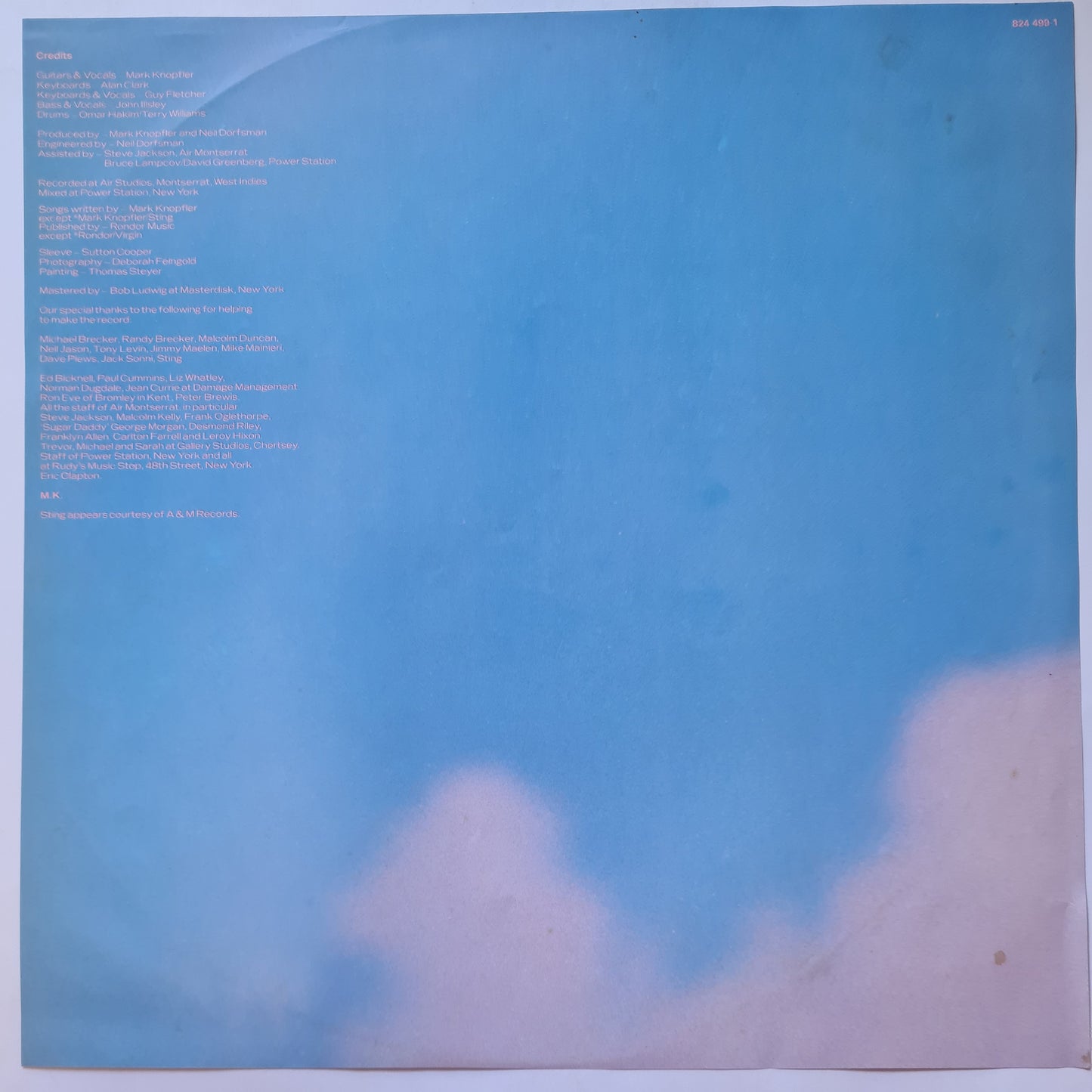 Dire Straits – Brothers In Arms - 1985 - Vinyl Record LP