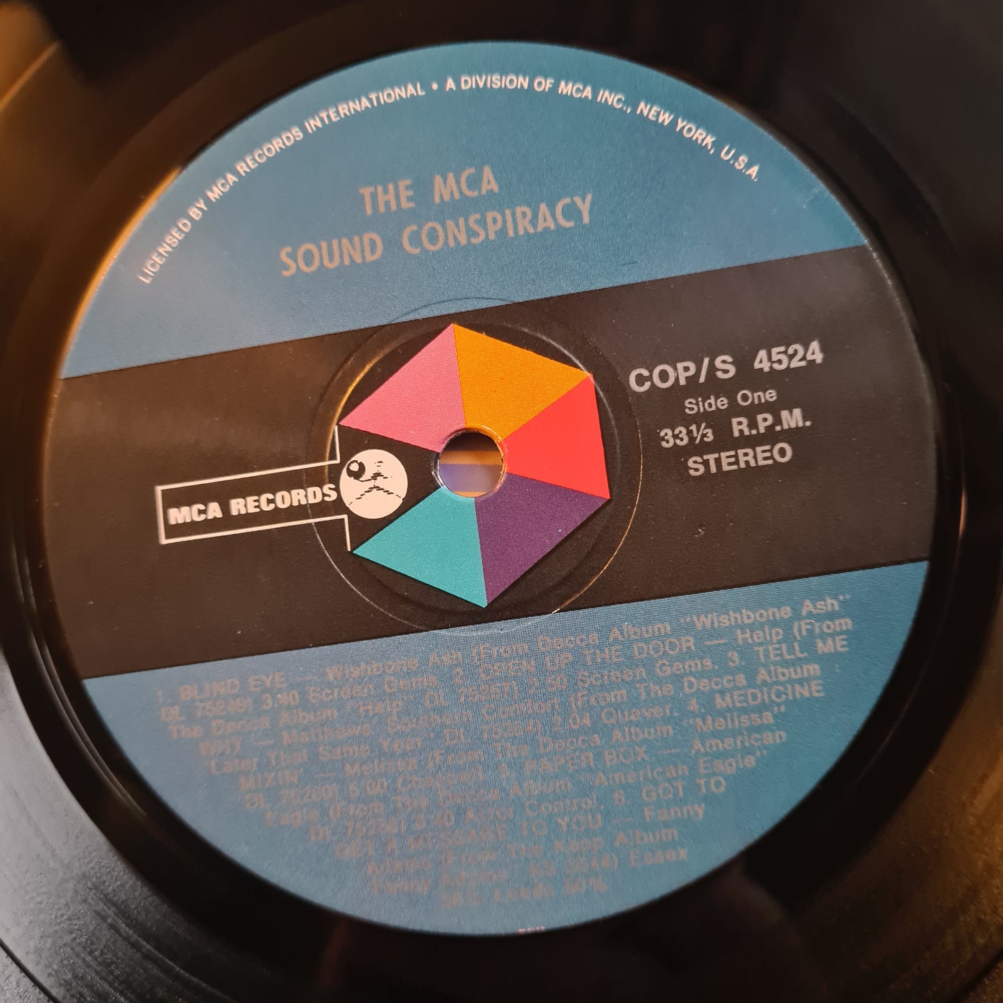 Various – The MCA Sound Conspiracy - 1971 - Vinyl Record LP (featuring: Chelsea w/ Peter Criss from KISS)