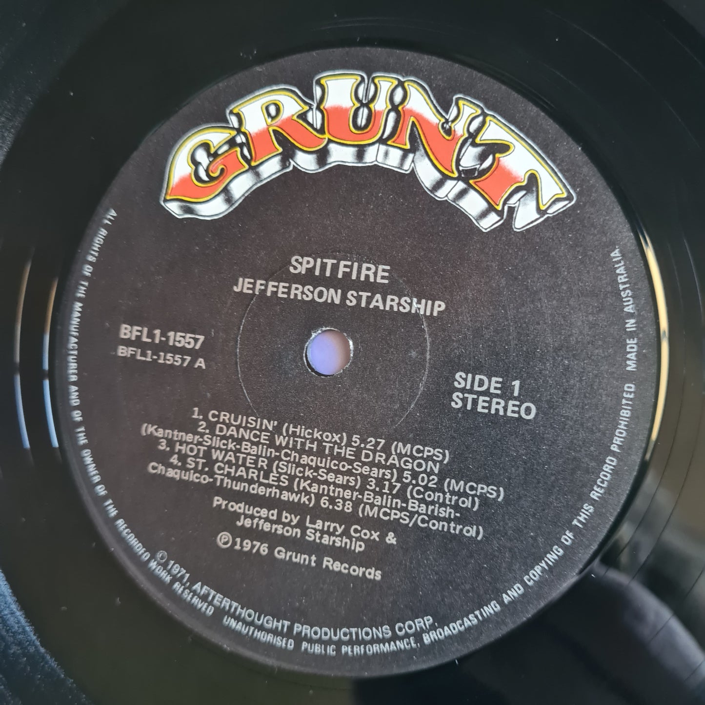 Jefferson Starship – Spitfire - 1976 - Vinyl Record LP