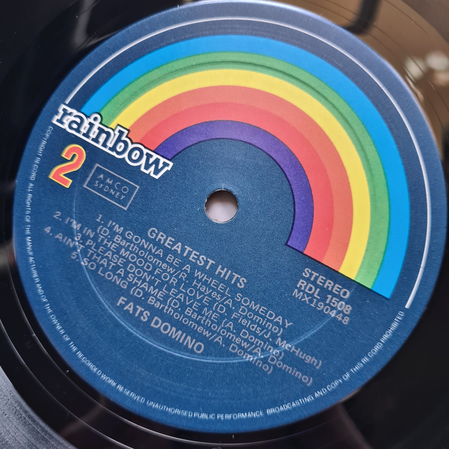 Fats Domino – Greatest Hits - 1979 - Vinyl Record LP