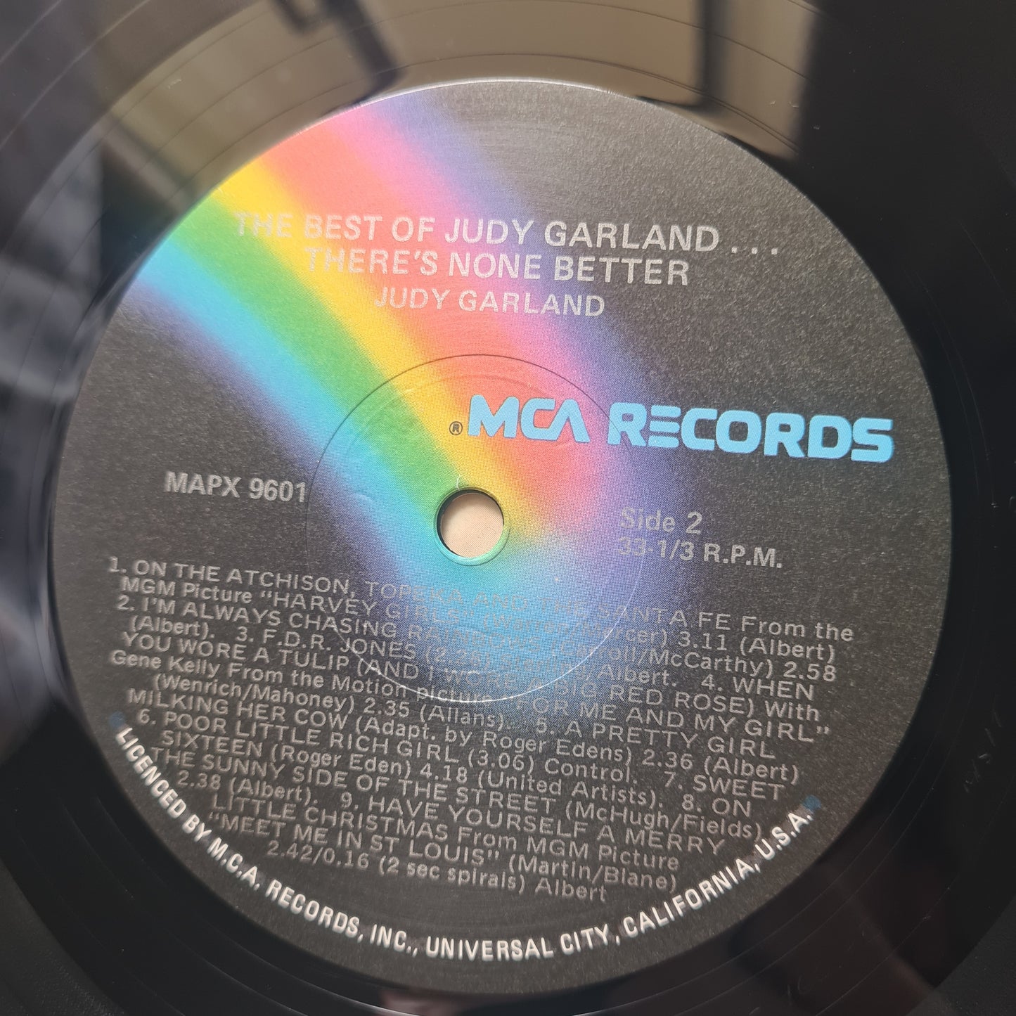 Judy Garland – The Best Of Judy Garland... There's None Better! - 1980 - Vinyl Record Lp (near mint)