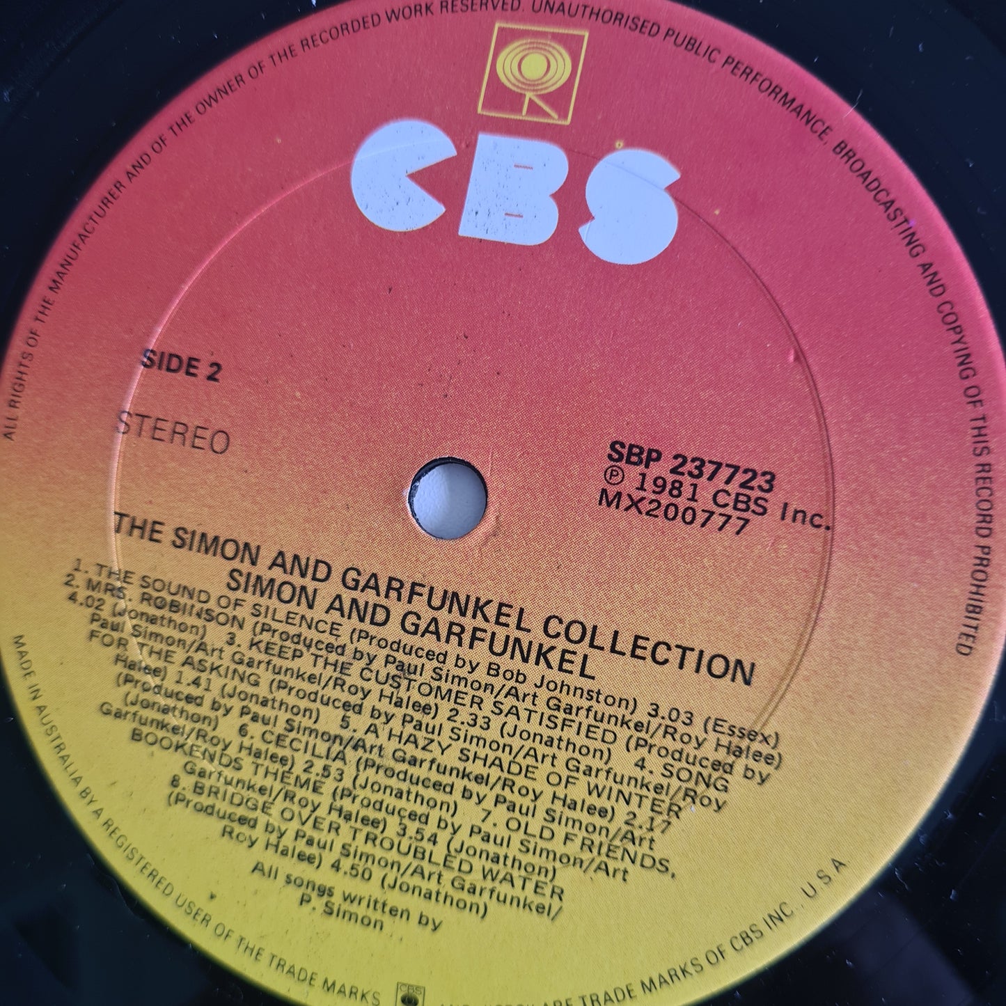 Simon & Garfunkel – The Simon & Garfunkel Collection - 1981 - Vinyl Record LP