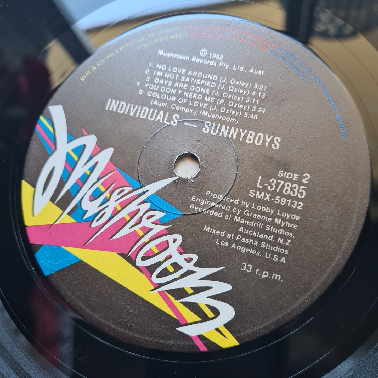 Sunnyboys – Individuals - 1982 - Vinyl Record LP