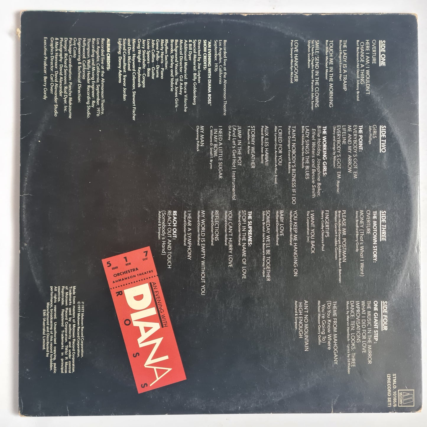Diana Ross – An Evening With Diana Ross - 1977 - Vinyl Record 2LP (Motown)