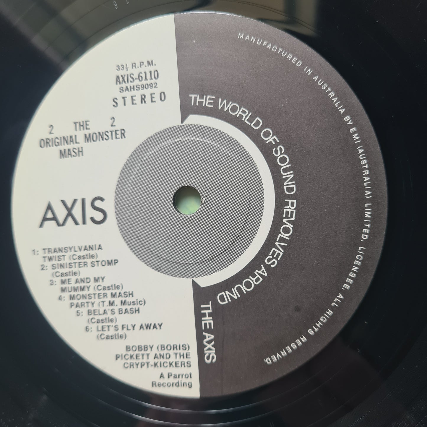 Bobby (Boris) Pickett And The Crypt-Kickers – The Original Monster Mash - 1973 - Vinyl Record LP
