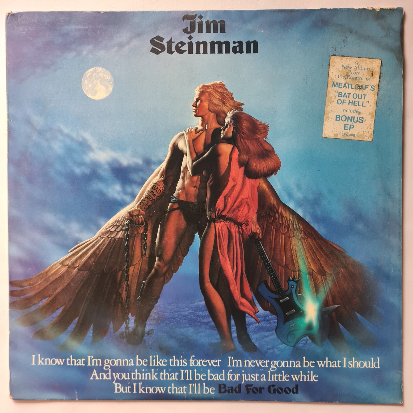 Jim Steinman (Meatloaf) – Bad For Good - 1981 - Vinyl Record LP