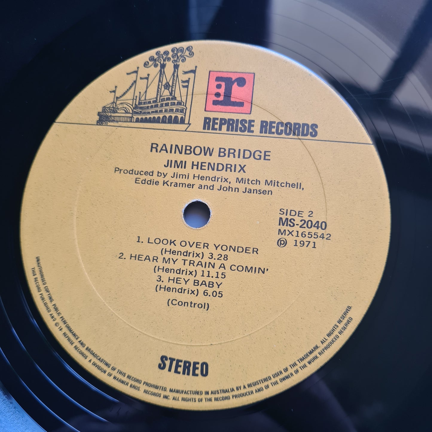 Jimi Hendrix – Rainbow Bridge: Original Motion Picture Sound Track - 1971 - Vinyl Record LP