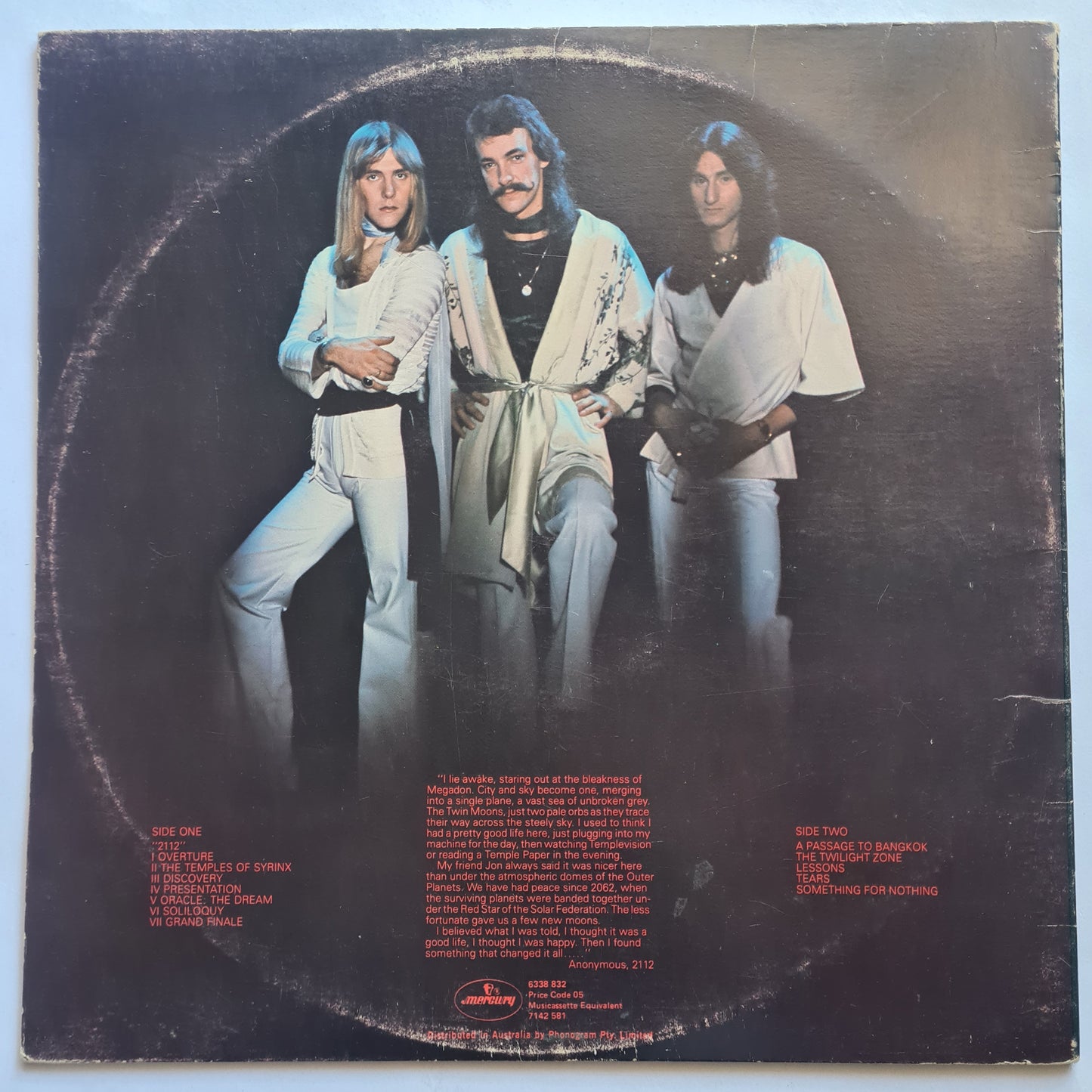 Rush – 2112 - 1976 (Australian Pressing) - Vinyl Record LP Gatefold