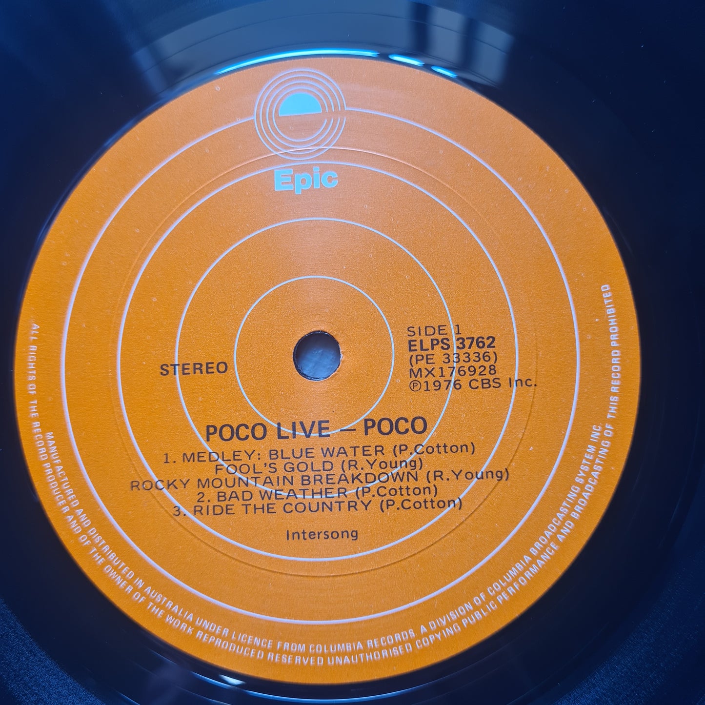 Poco – Live - 1976 - Vinyl Record LP (near mint)