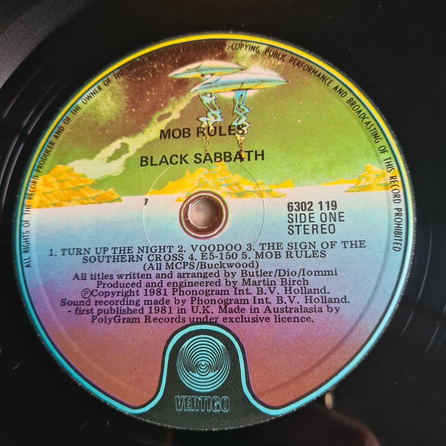 Black Sabbath – Mob Rules - 1981 - Vinyl Record LP