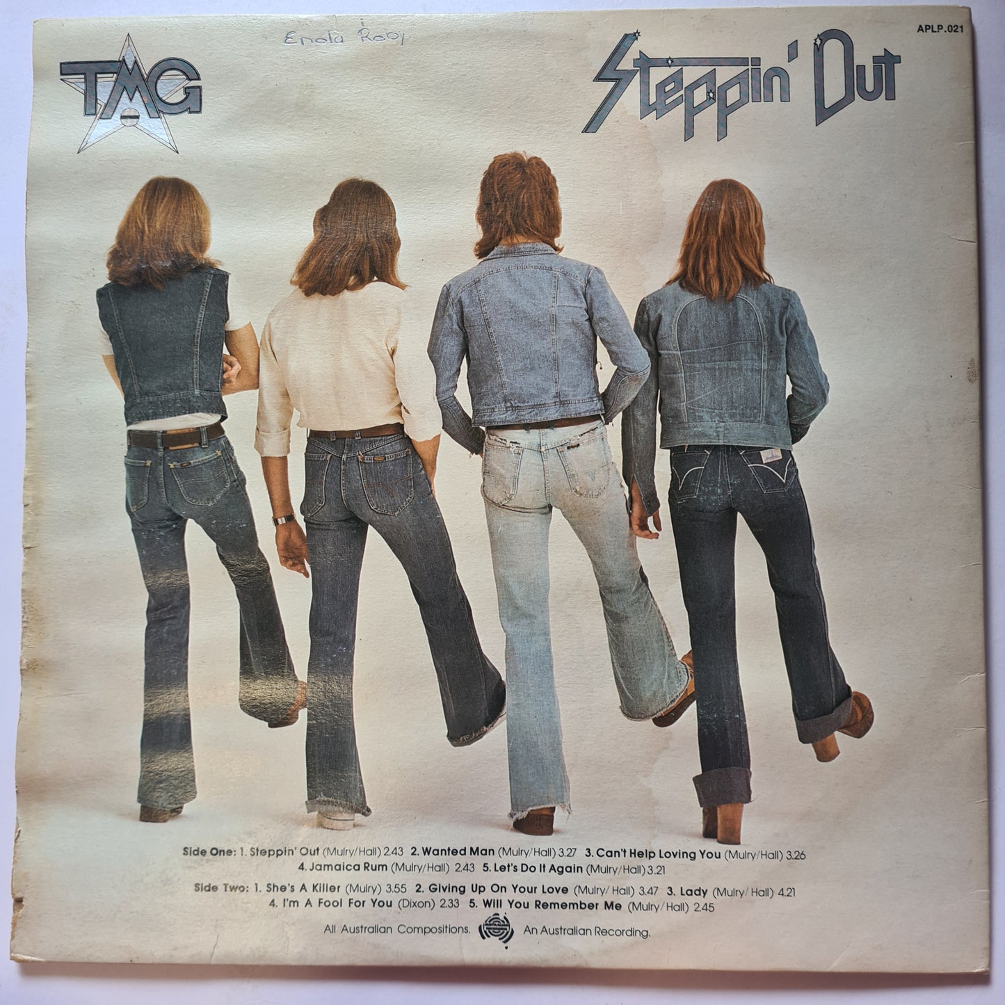 Ted Mulry Gang – Steppin' Out - 1976 - Vinyl Record LP (Gatefold)