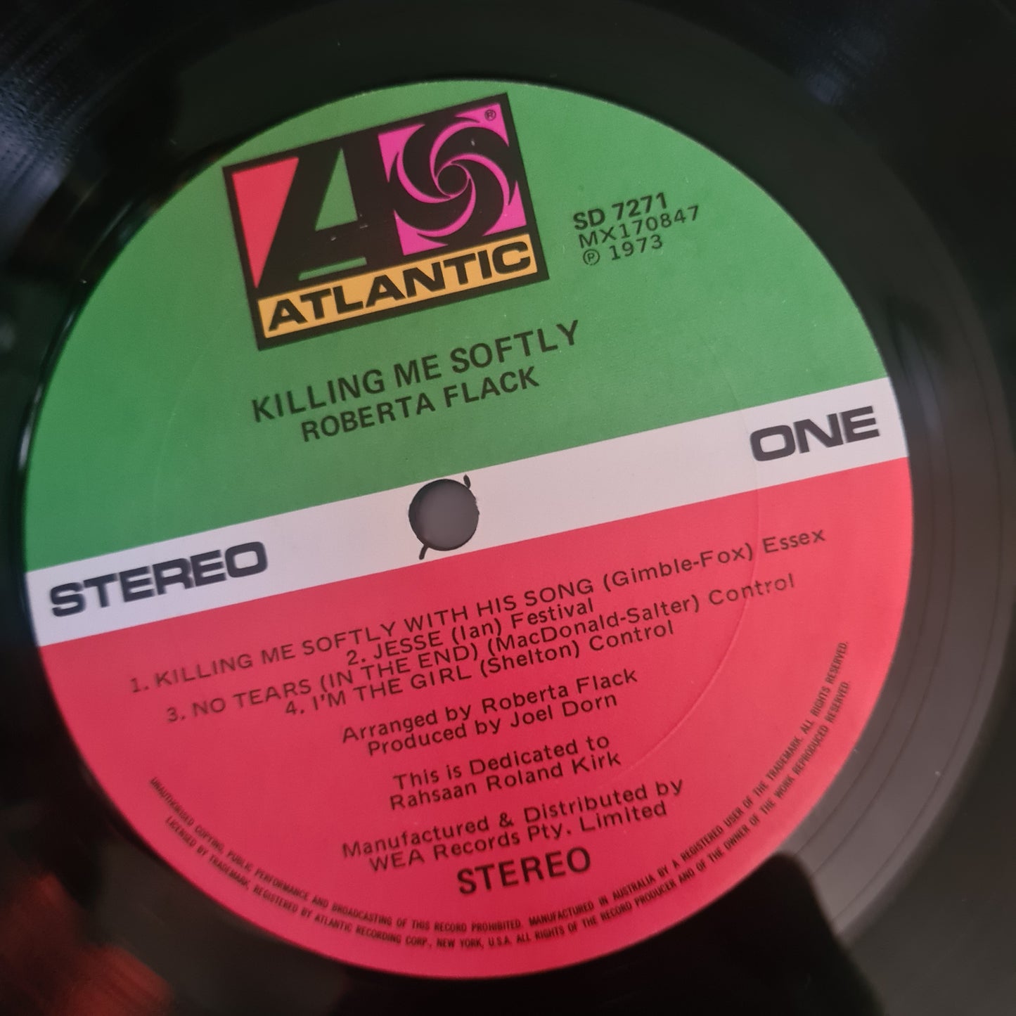 Roberta Flack – Killing Me Softly - 1973 - Vinyl Record Lp