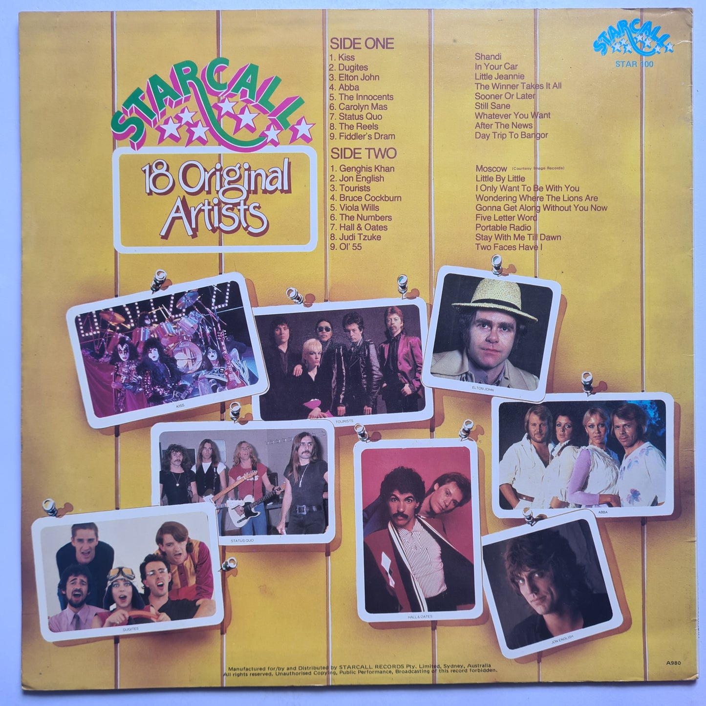 Various Artists (KISS, etc) – Starcall - 1980 - Vinyl Record LP