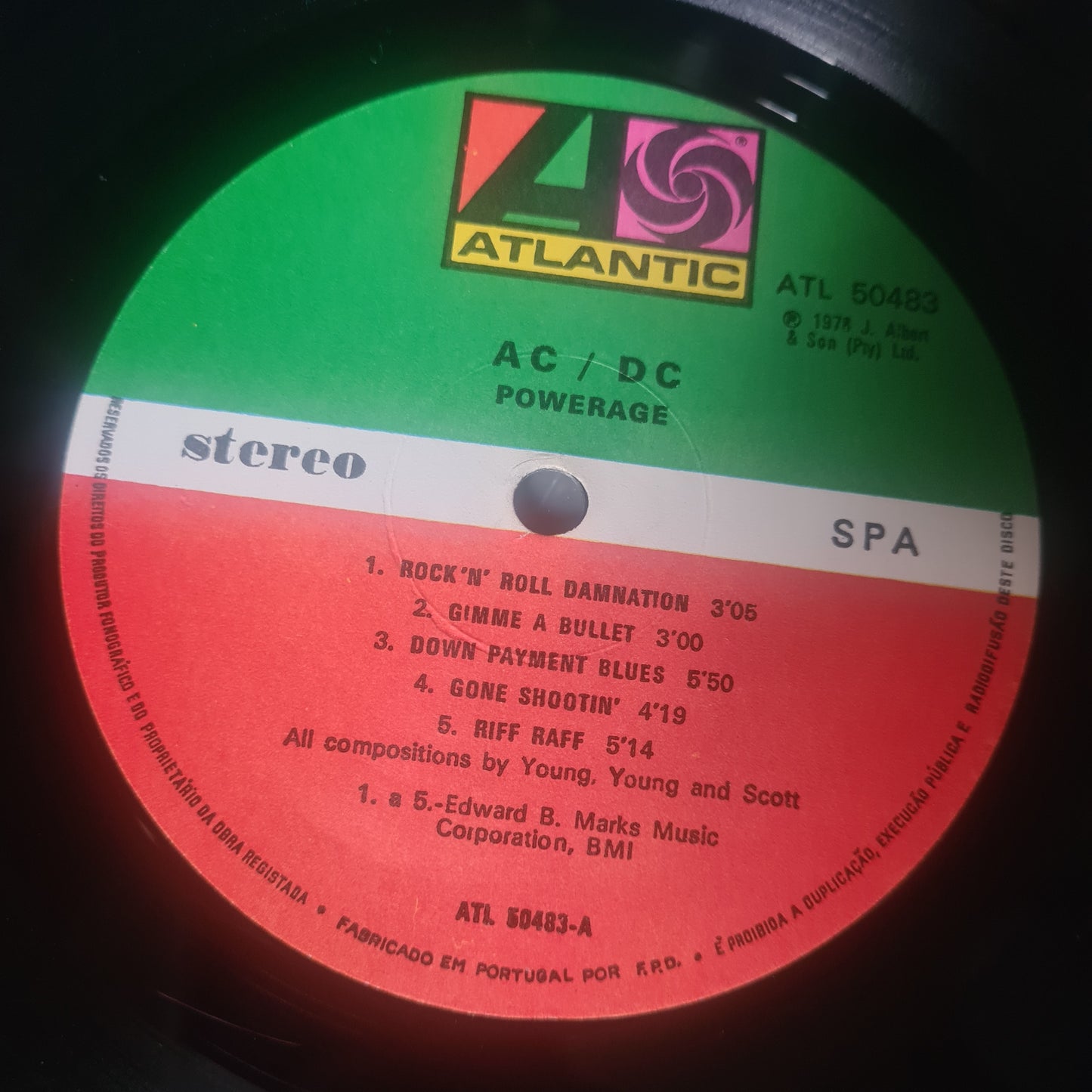 AC/DC – Powerage - 1978 (Portuguese Pressing) - Vinyl Record LP