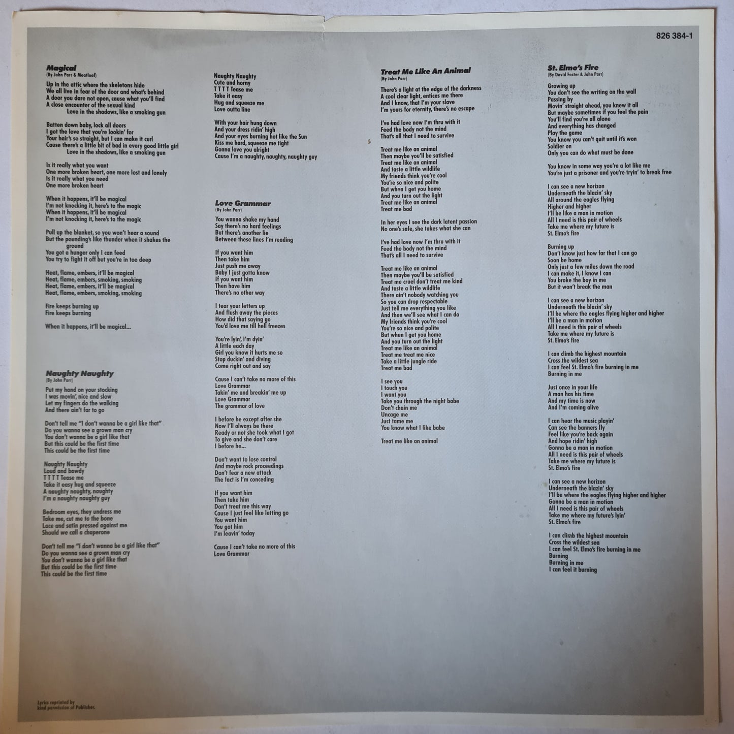 John Parr – John Parr (St. Elmos Fire) - 1985 - Vinyl Record LP