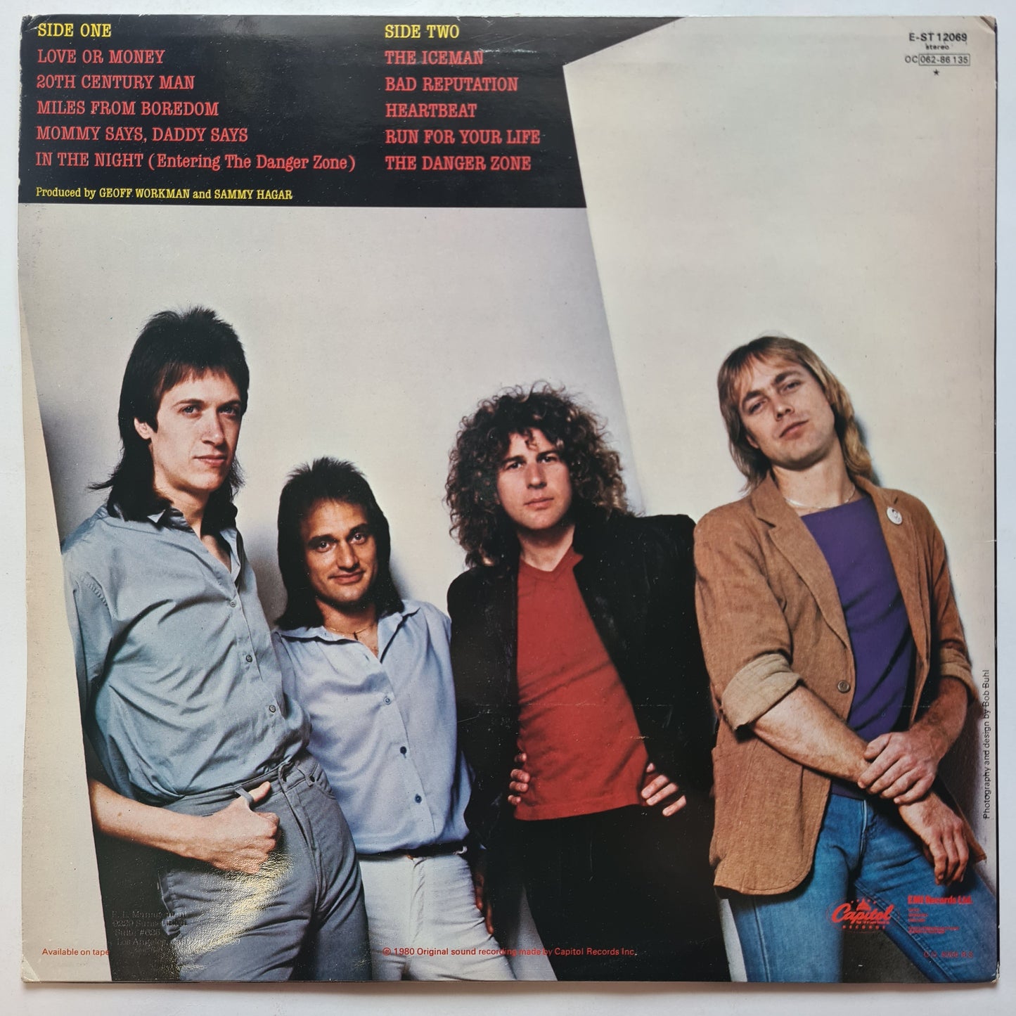 Sammy Hagar – Danger Zone - 1980 (1st UK Pressing) - Vinyl Record LP