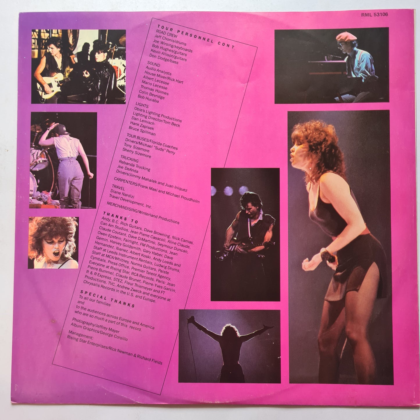 Pat Benatar – Live From Earth - 1983 - Vinyl Record LP