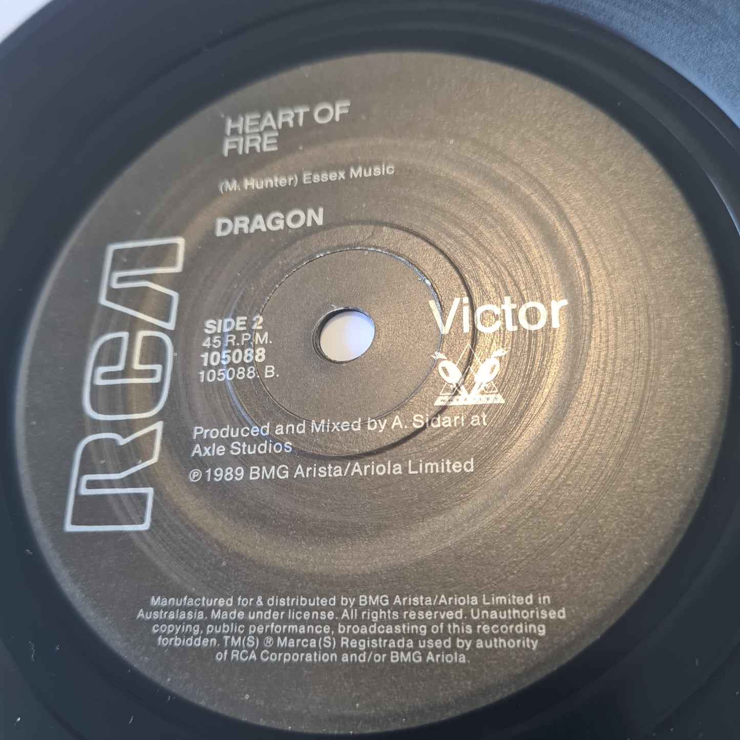 Dragon - Summer/ Heart Of Fire - 1989 - Vinyl Record 7" Single - 45 RPM (near mint)