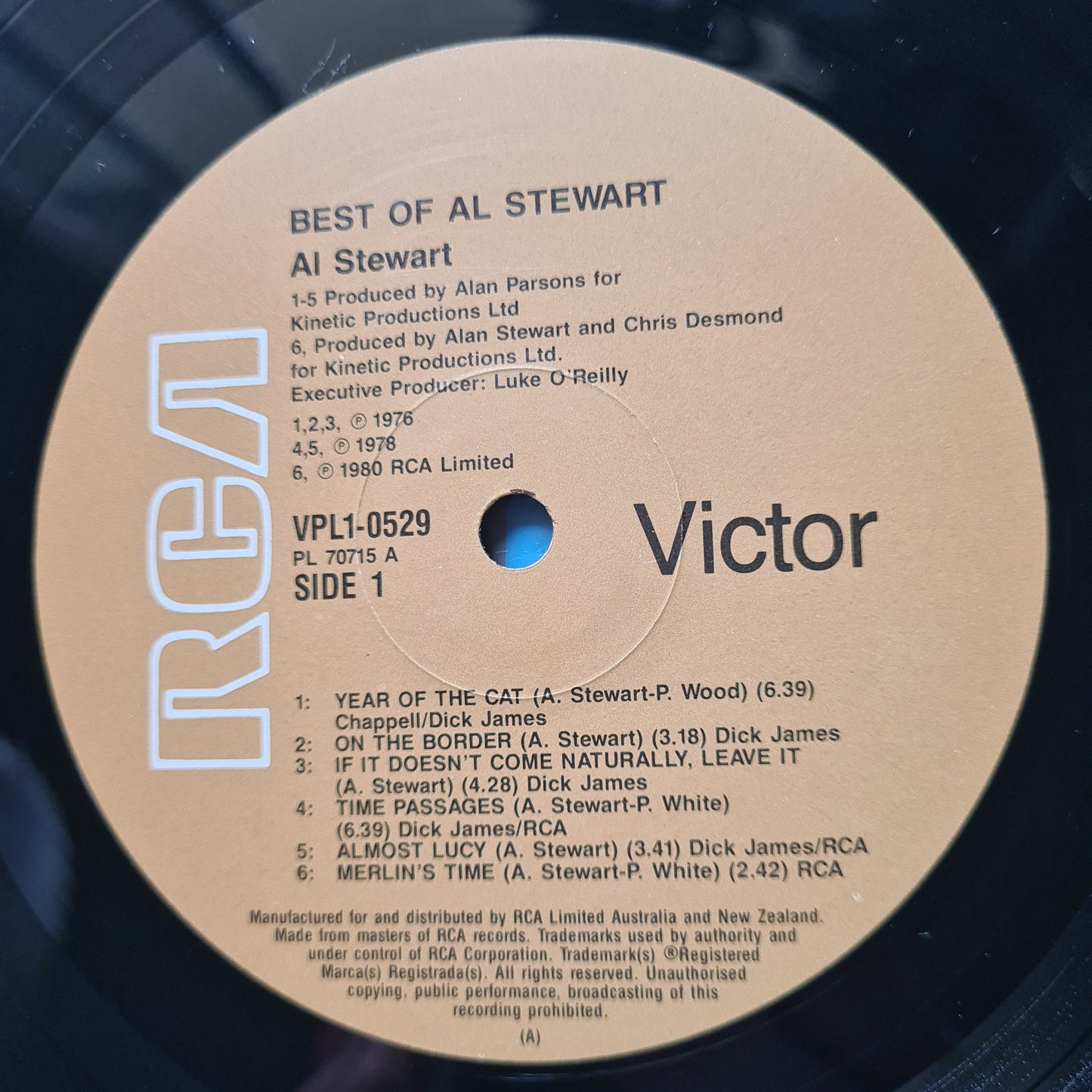 Al Stewart – The Best Of Al Stewart - 1985 - Vinyl Record LP
