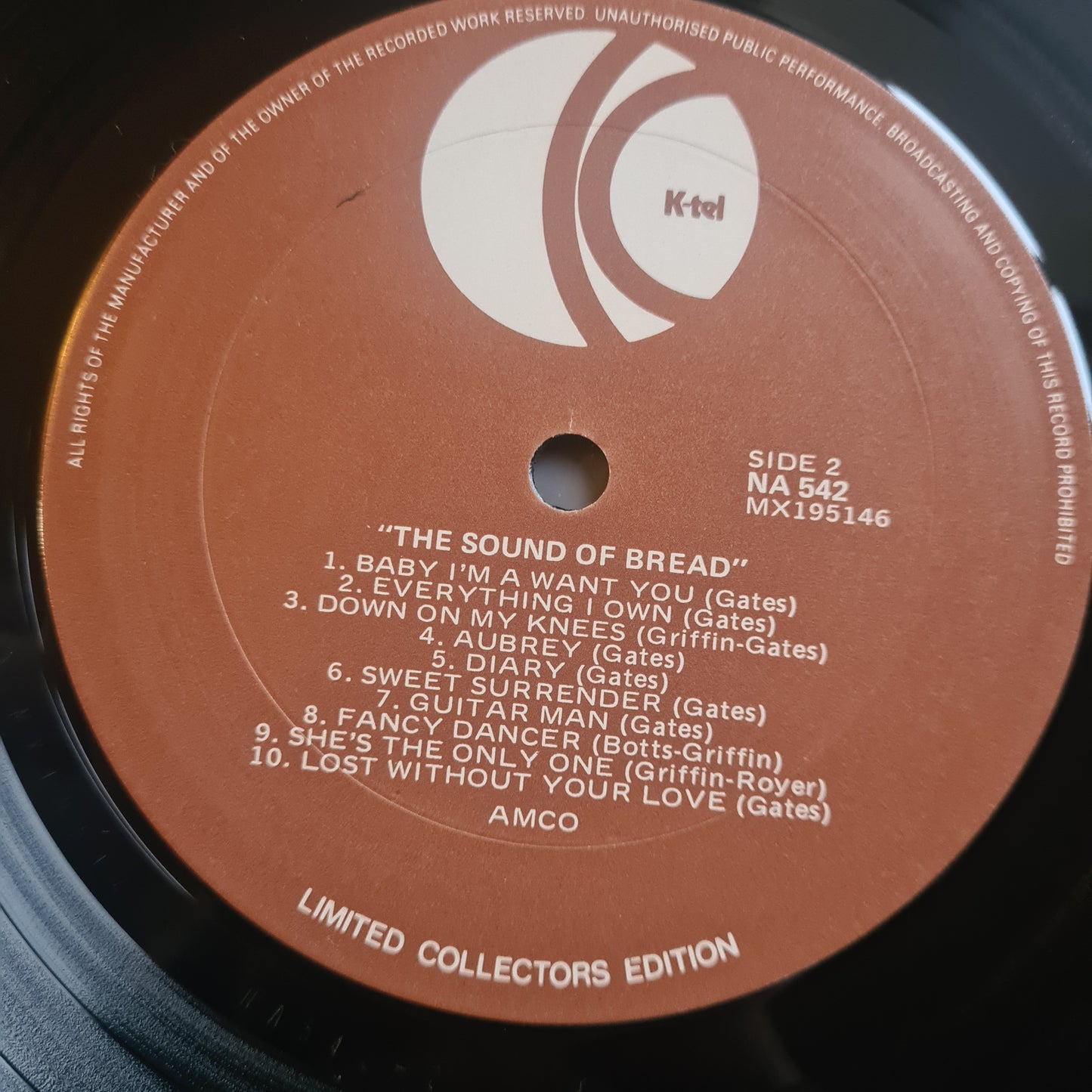 Bread – The Sound Of Bread: 20 Of Their Greatest Songs - 1979 - Vinyl Record LP
