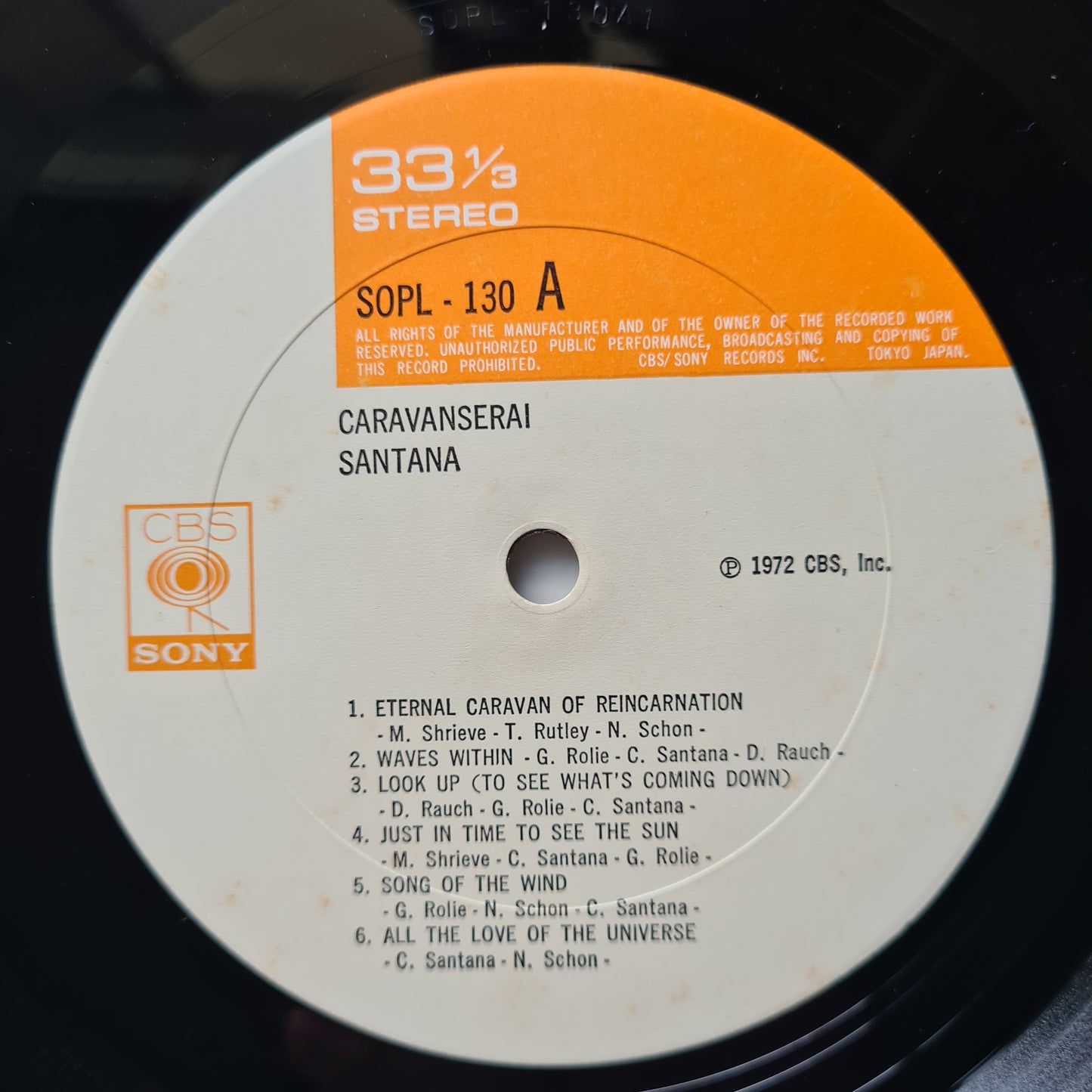 Santana – Caravanserai - 1972 (Japanese Gatefold Pressing) - Vinyl Record LP