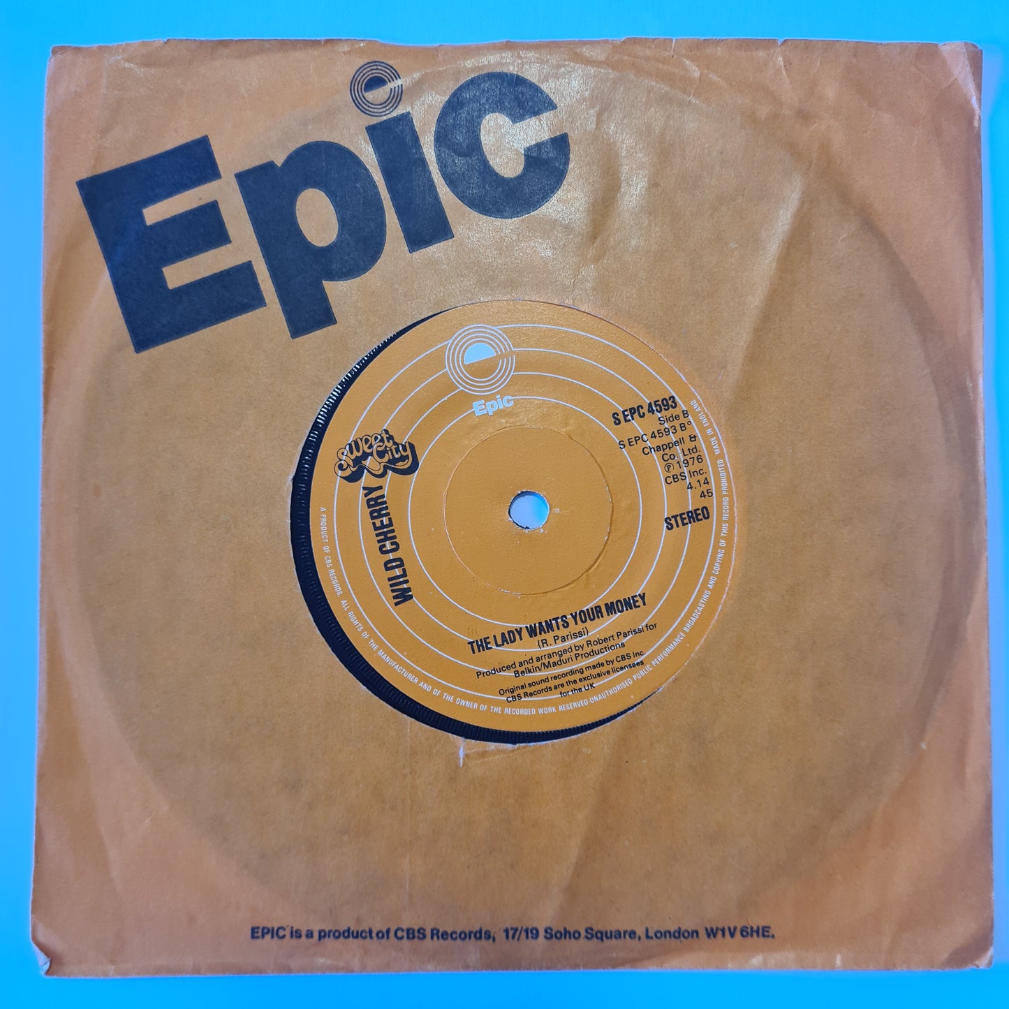 Wild Cherry - Play That Funky Music - 1976 - Vinyl Record 7" Single - 45 RPM