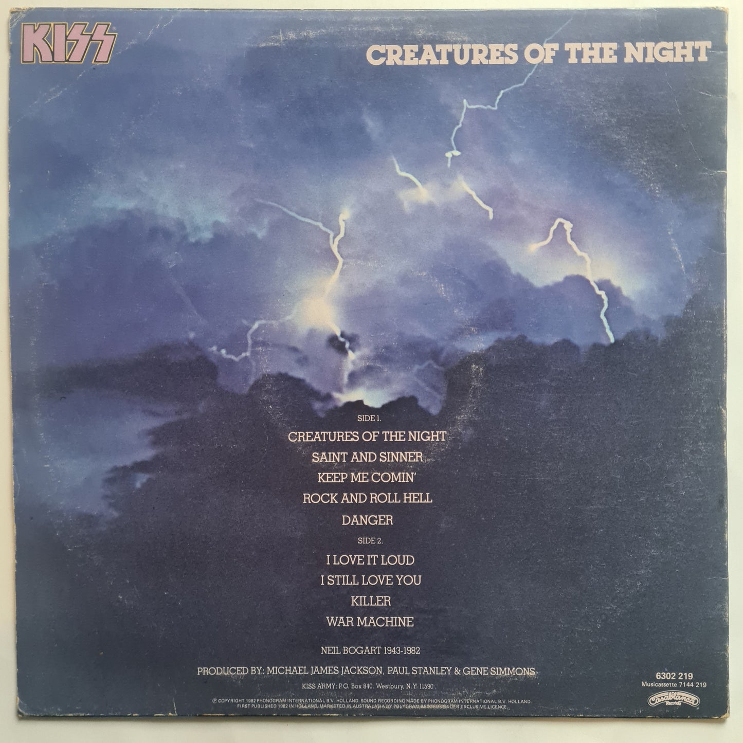KISS – Creatures Of The Night - 1982 (Australian Pressing) - Vinyl Record LP