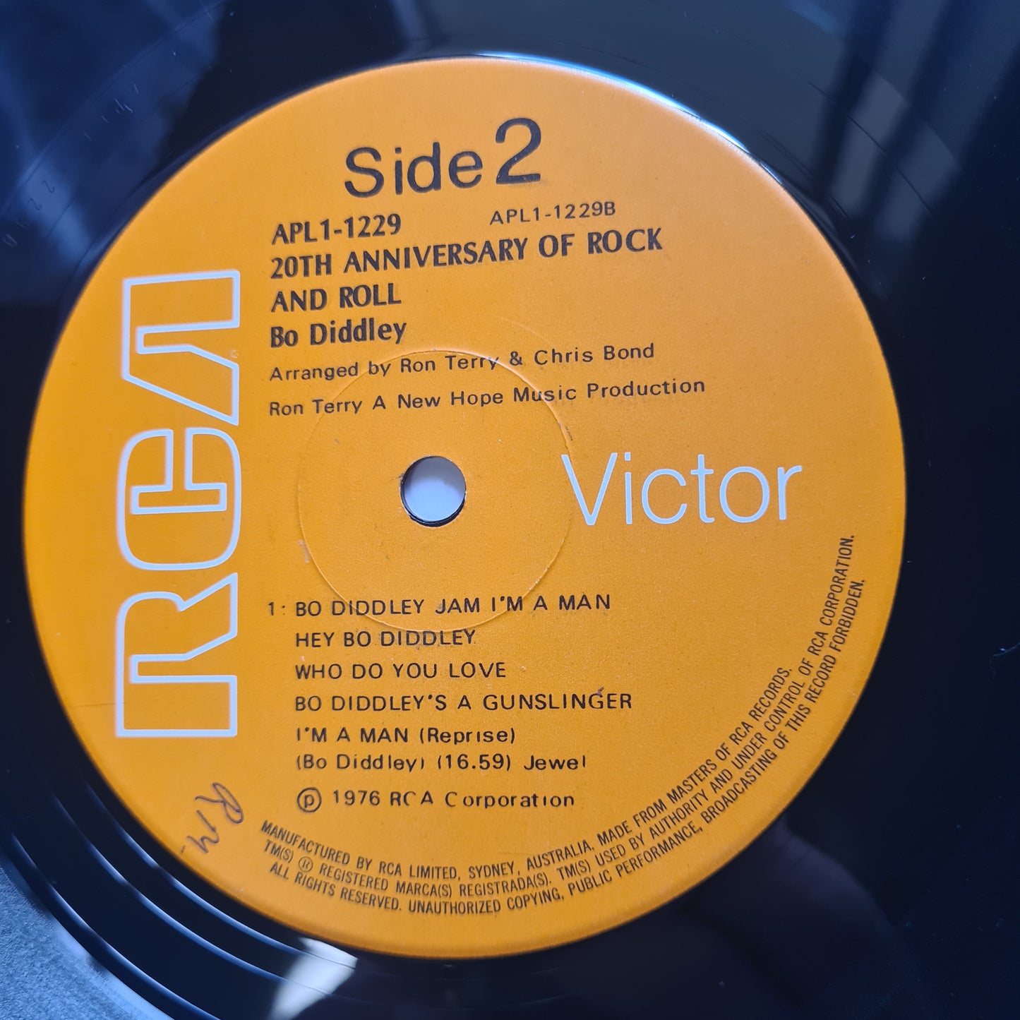 Bo Diddley – The 20th Anniversary Of Rock 'N' Roll - 1976 - Vinyl Record LP