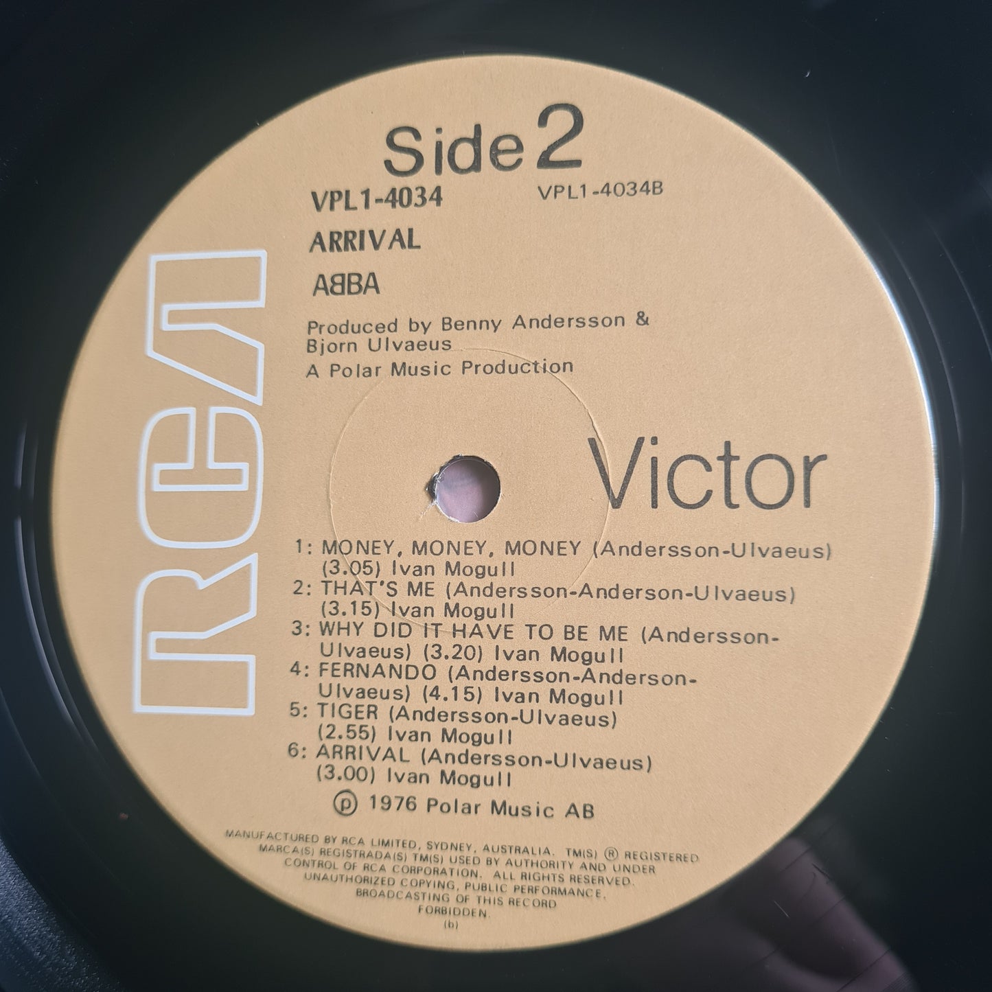 ABBA – Arrival - 1976 (Australian 2nd Pressing) - Vinyl Record LP