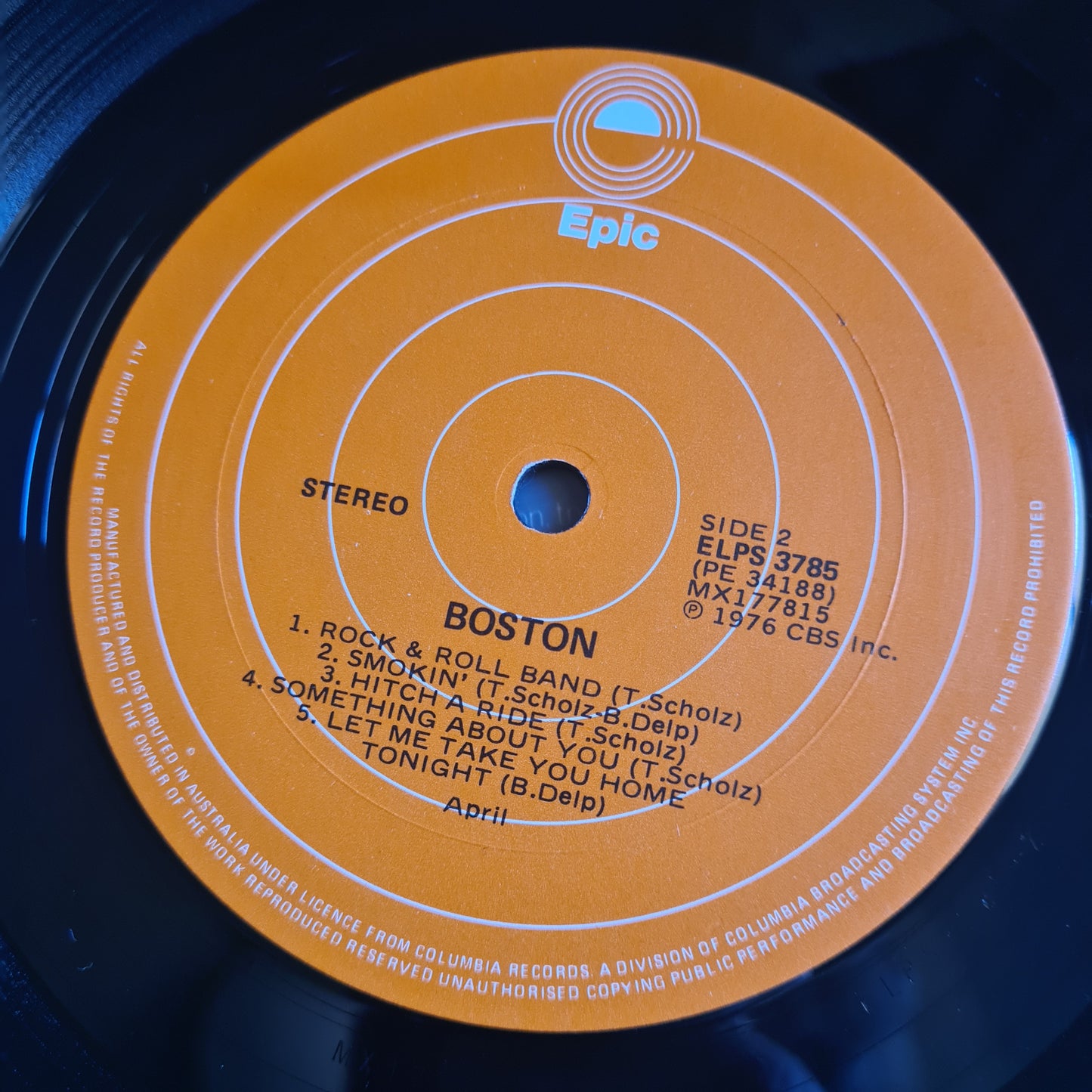 Boston – Boston - 1976 - Vinyl Record LP