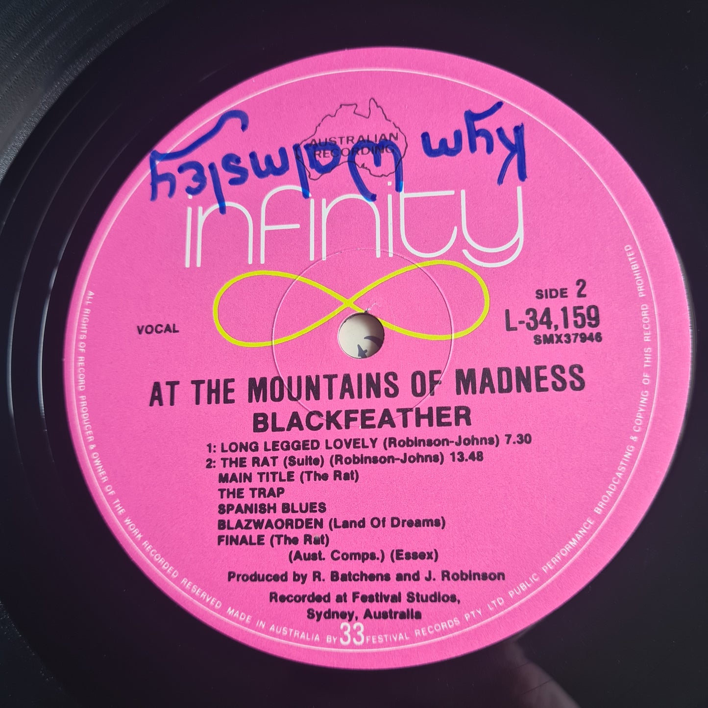 Blackfeather – At The Mountains Of Madness - 1971 (3rd Australian map pressing) - Vinyl Record LP *RARE*