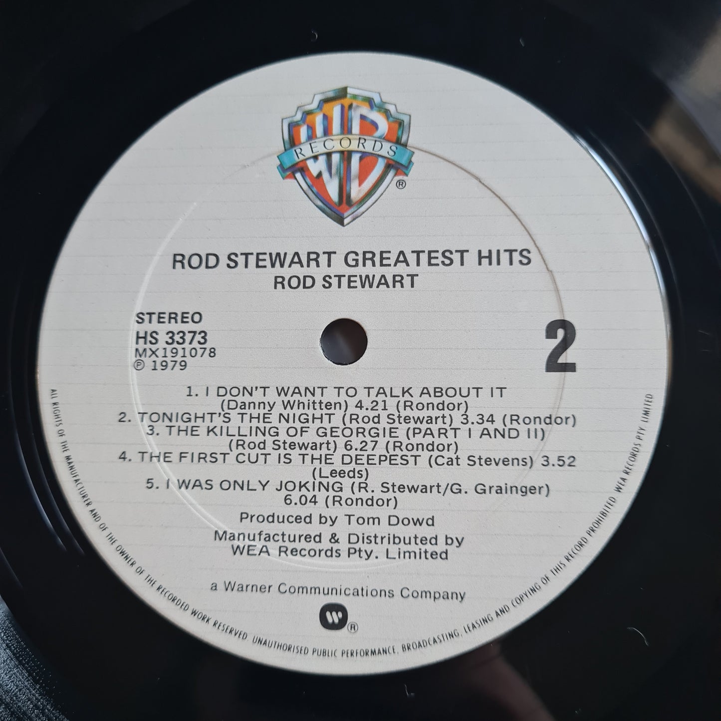 Rod Stewart – Greatest Hits - 1979- Vinyl Record LP