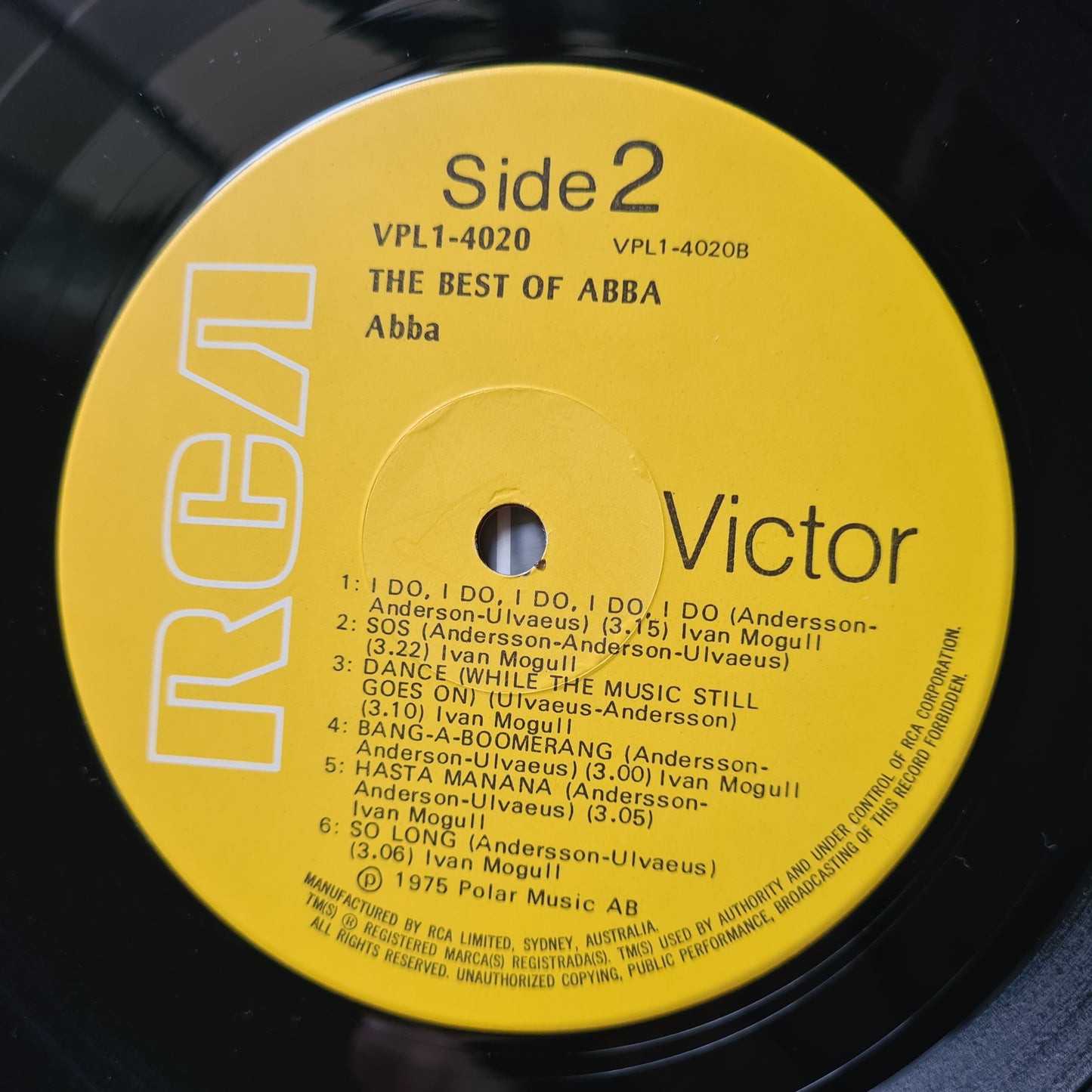 ABBA – The Best of Abba - 1975 - Vinyl Record LP