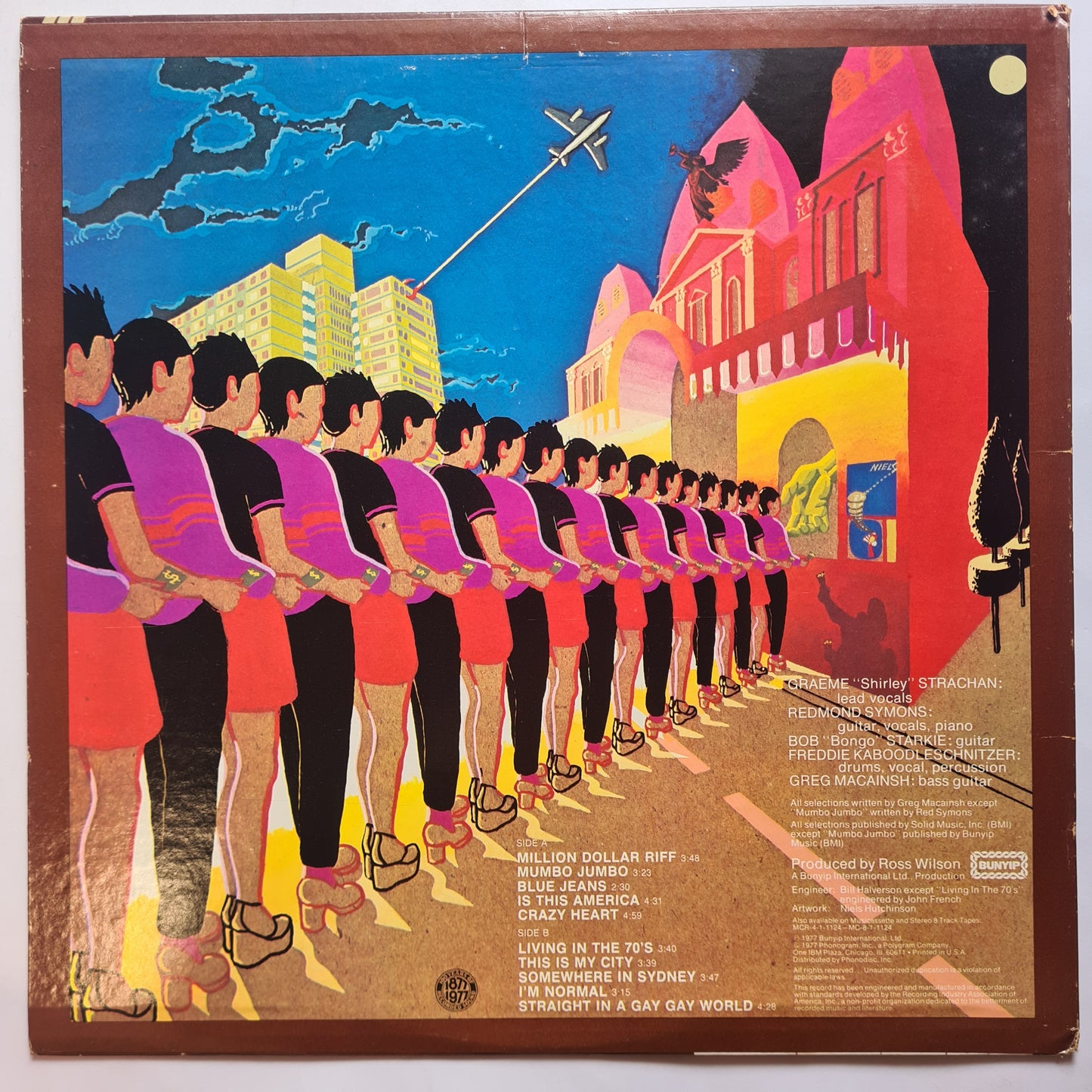 Skyhooks – Living In The 70's - 1977 (RARE USA Compilation Pressing) - Vinyl Record LP