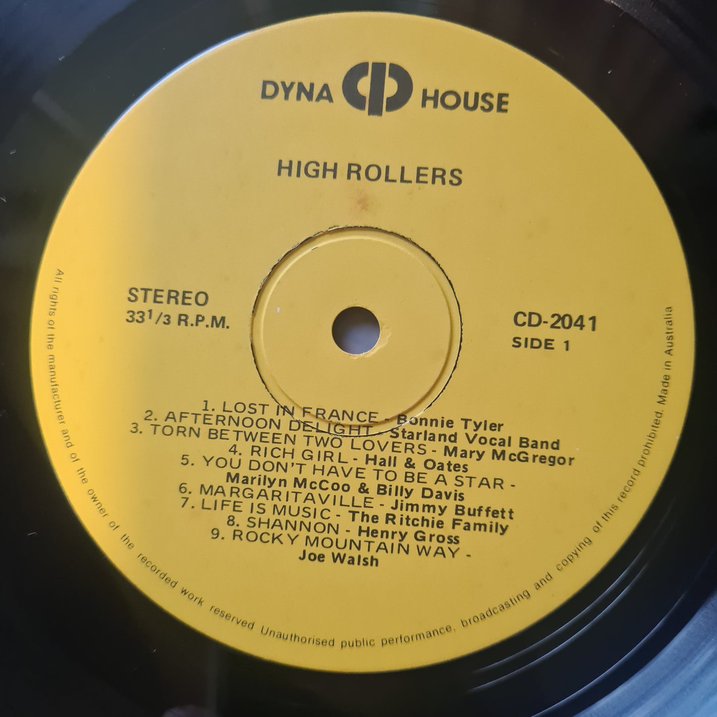 Various – High Rollers - 1977 - Vinyl Record LP
