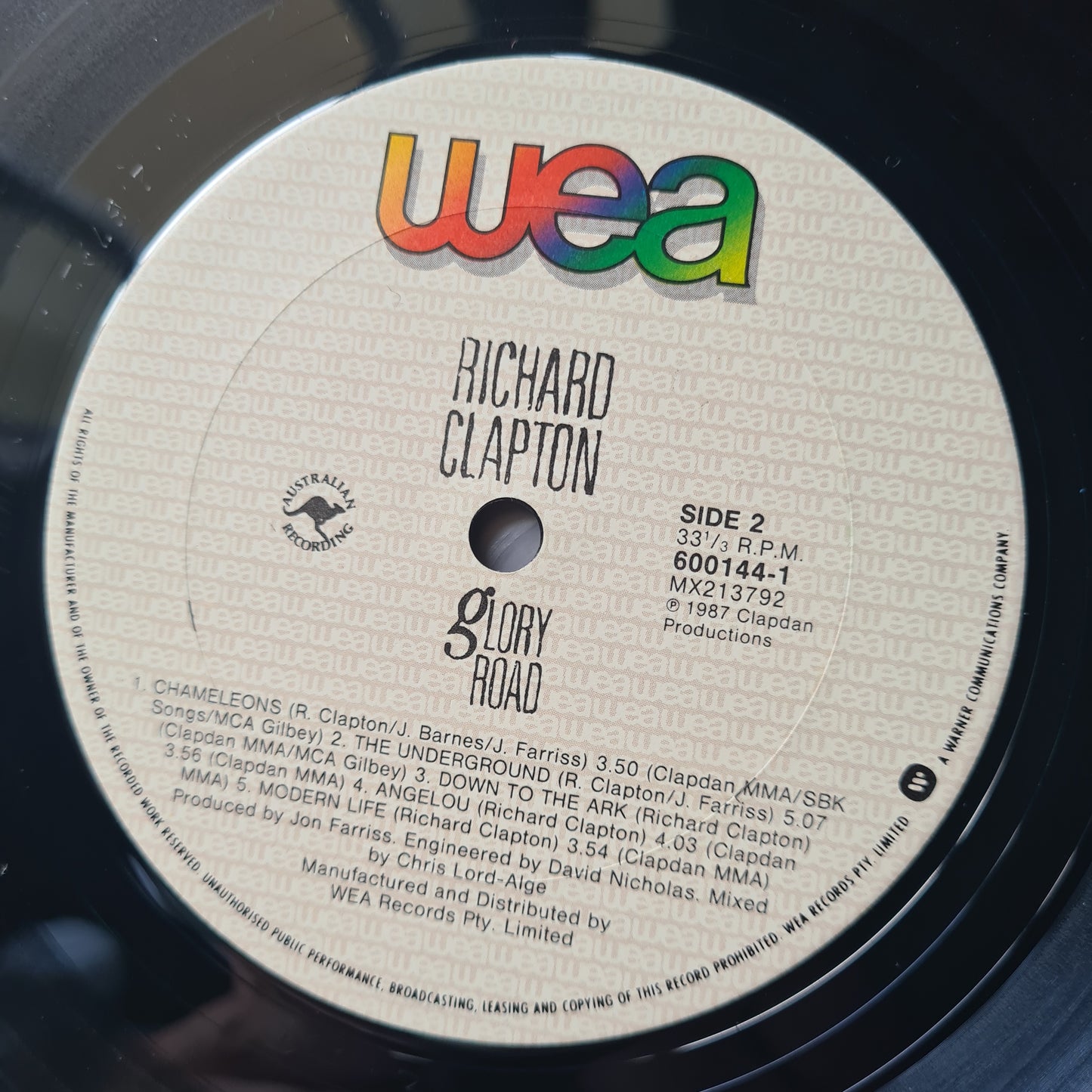 Richard Clapton – Glory Road - 1987 - Vinyl Record LP