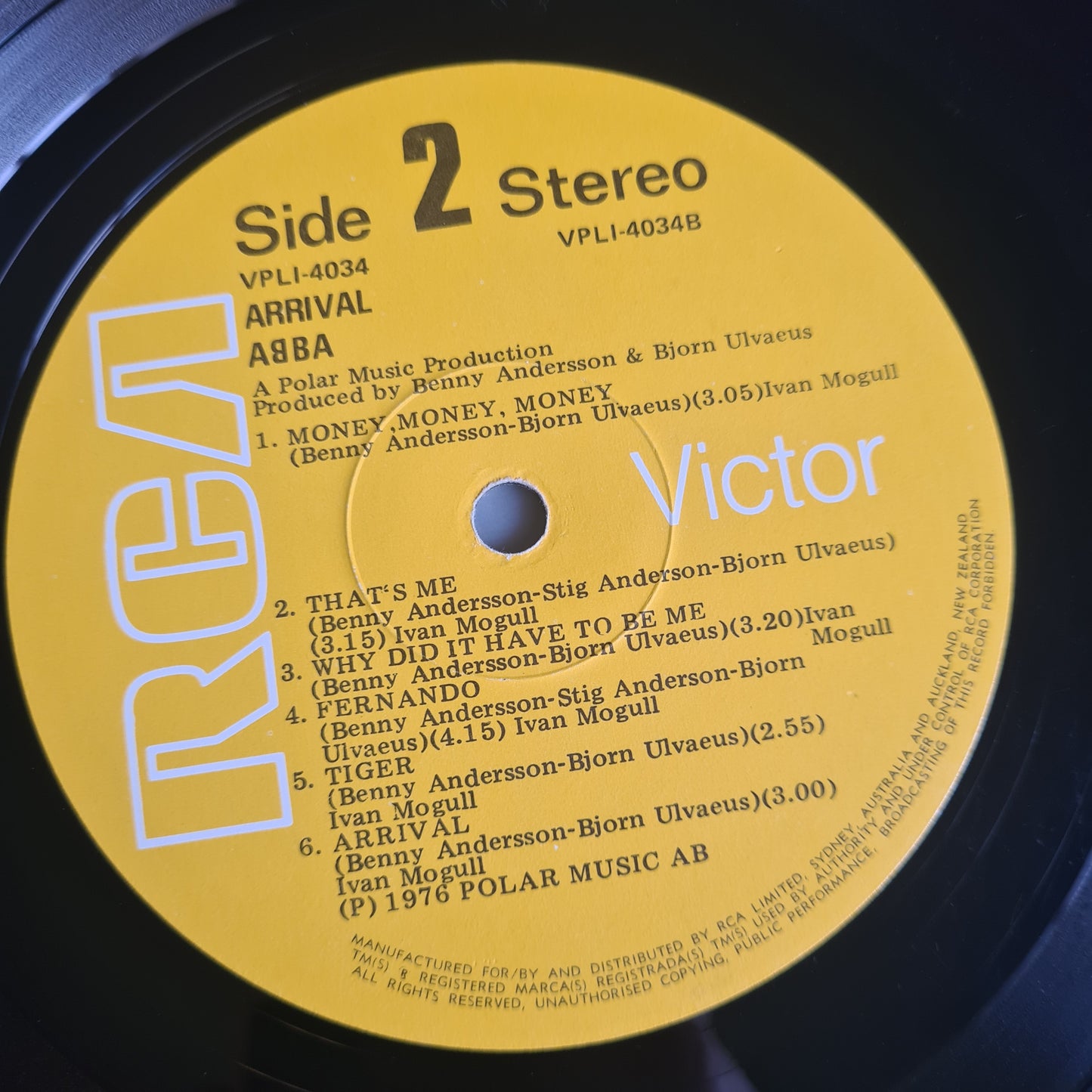 ABBA – Arrival - 1976 (1st New Zealand Pressing) - Vinyl Record LP (non gatefold pressing)