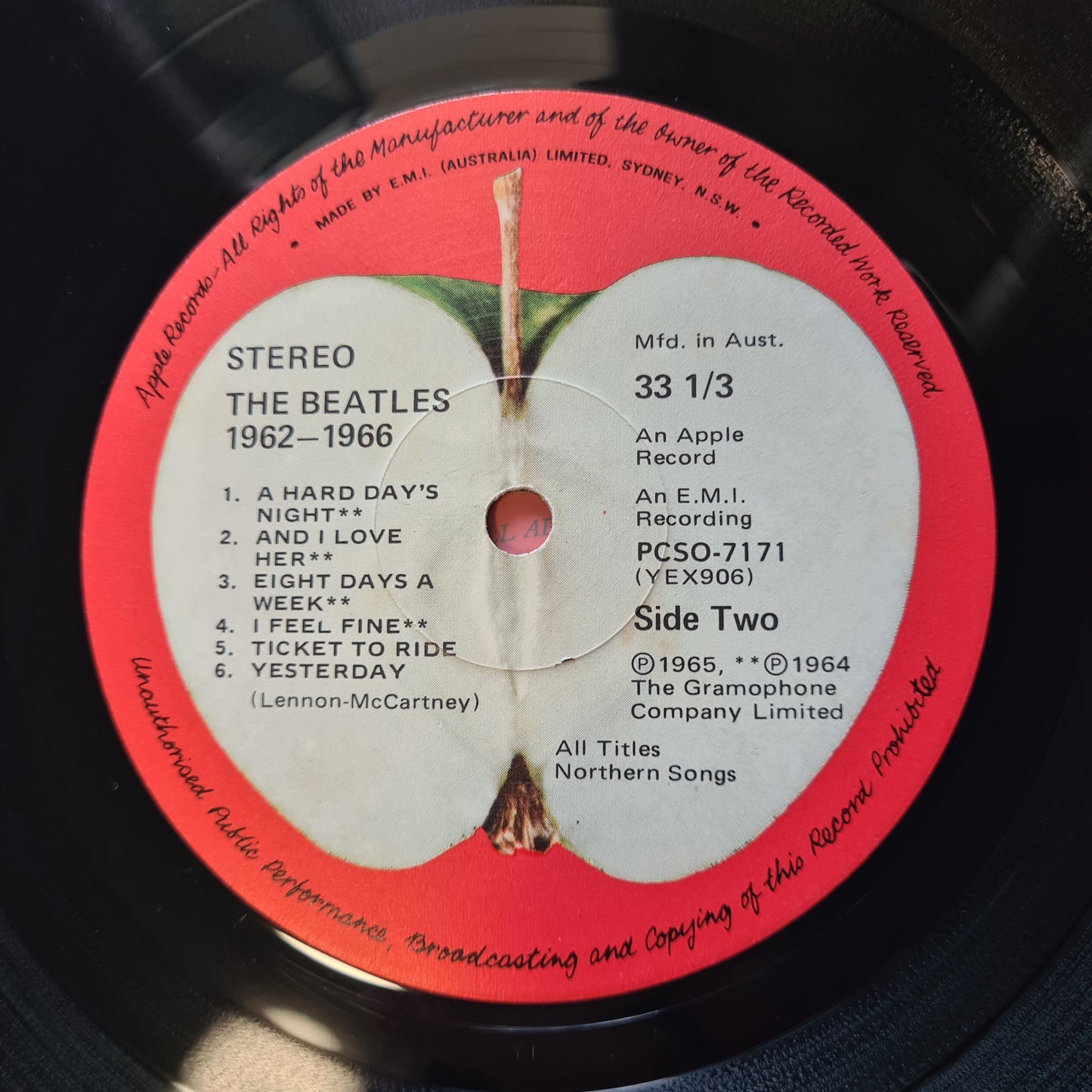 The Beatles – The Beatles 1962-1966 - 1987 (Australian Pressing) - Vinyl Record 2LP
