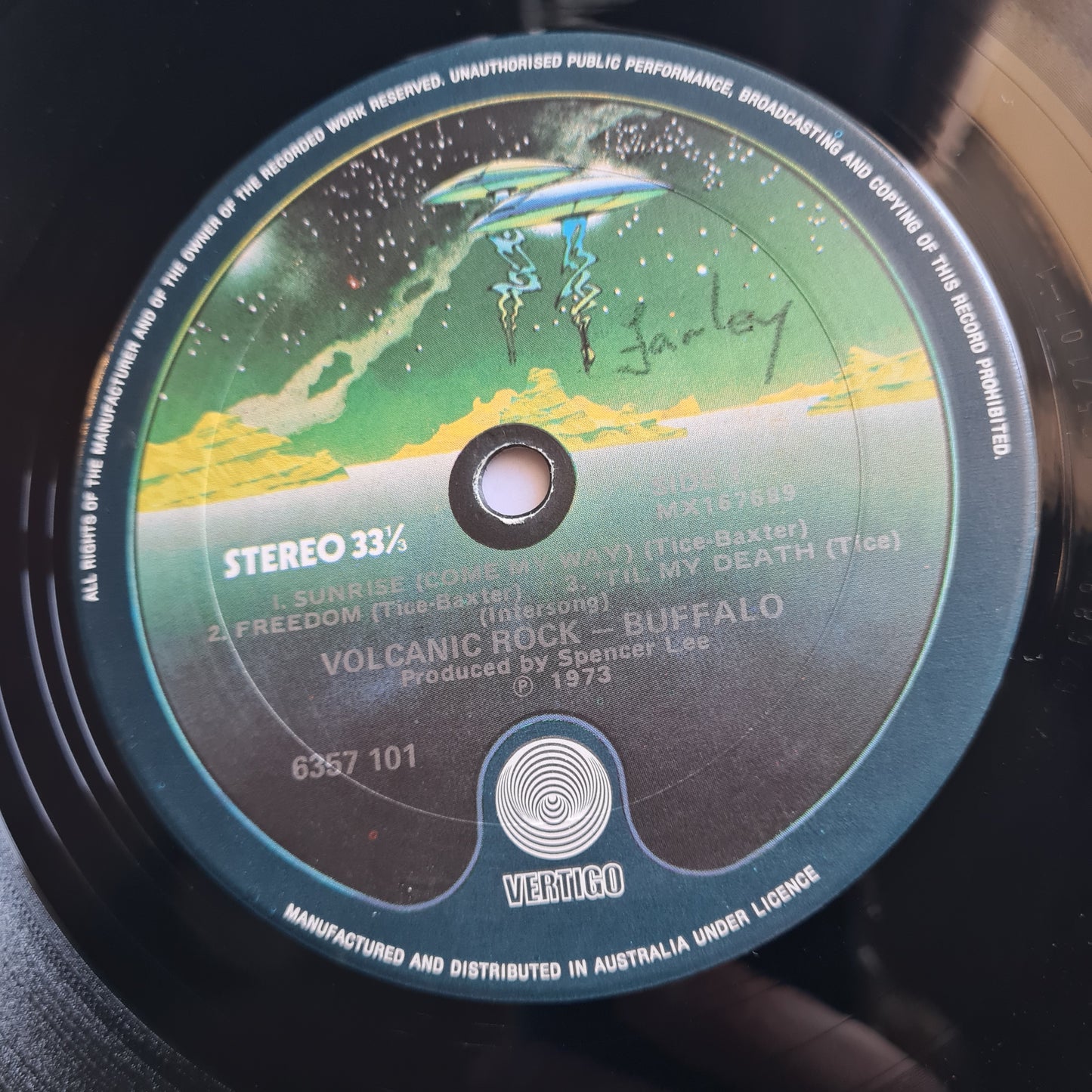 Buffalo – Volcanic Rock- 1973 (2nd Pressing, vertigo spaceship label - Vinyl Record LP (Gatefold)