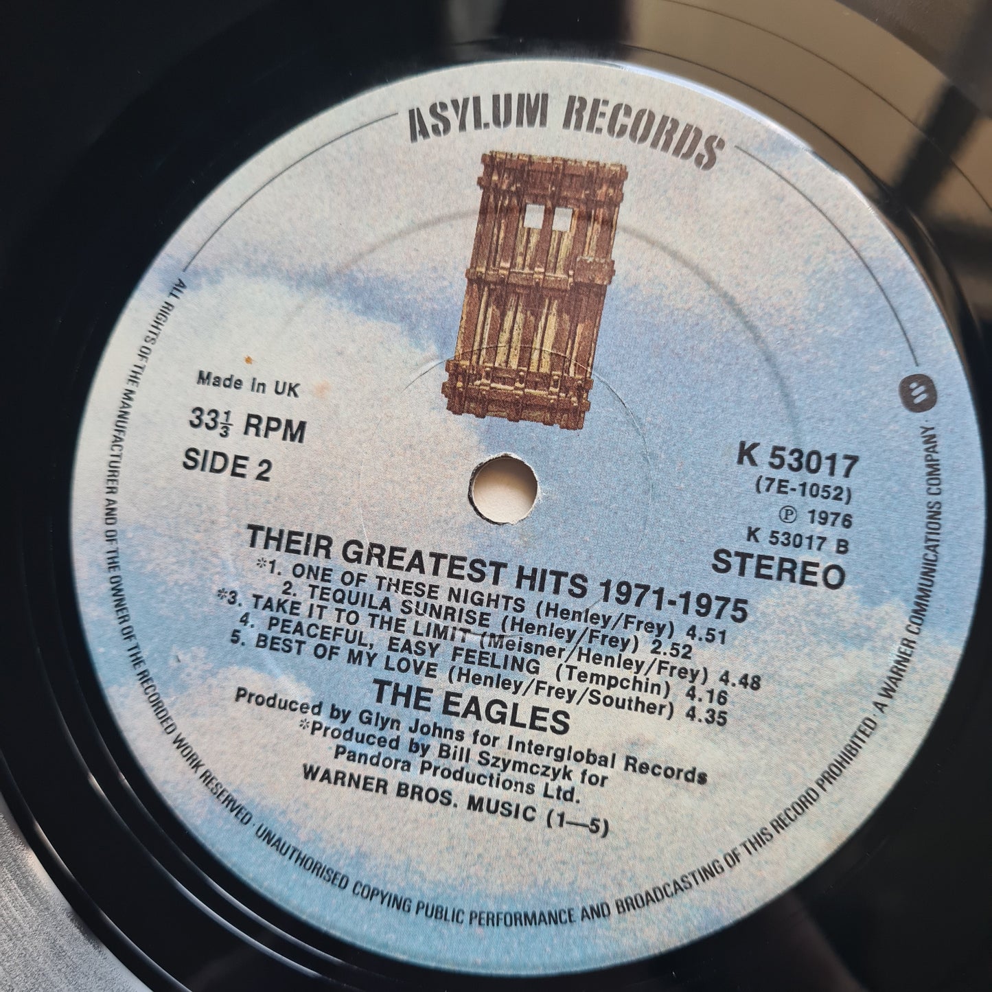 The Eagles – Their Greatest Hits - 1976 (UK Pressing) - Vinyl Record LP