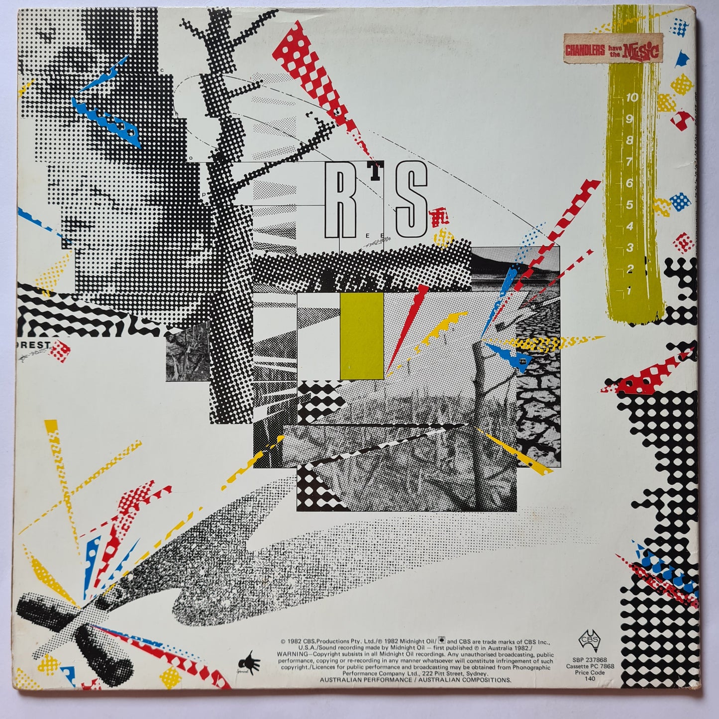 Midnight Oil – 10,9,8,7,6,5,4,3,2,1 - 1982 - Vinyl Record LP