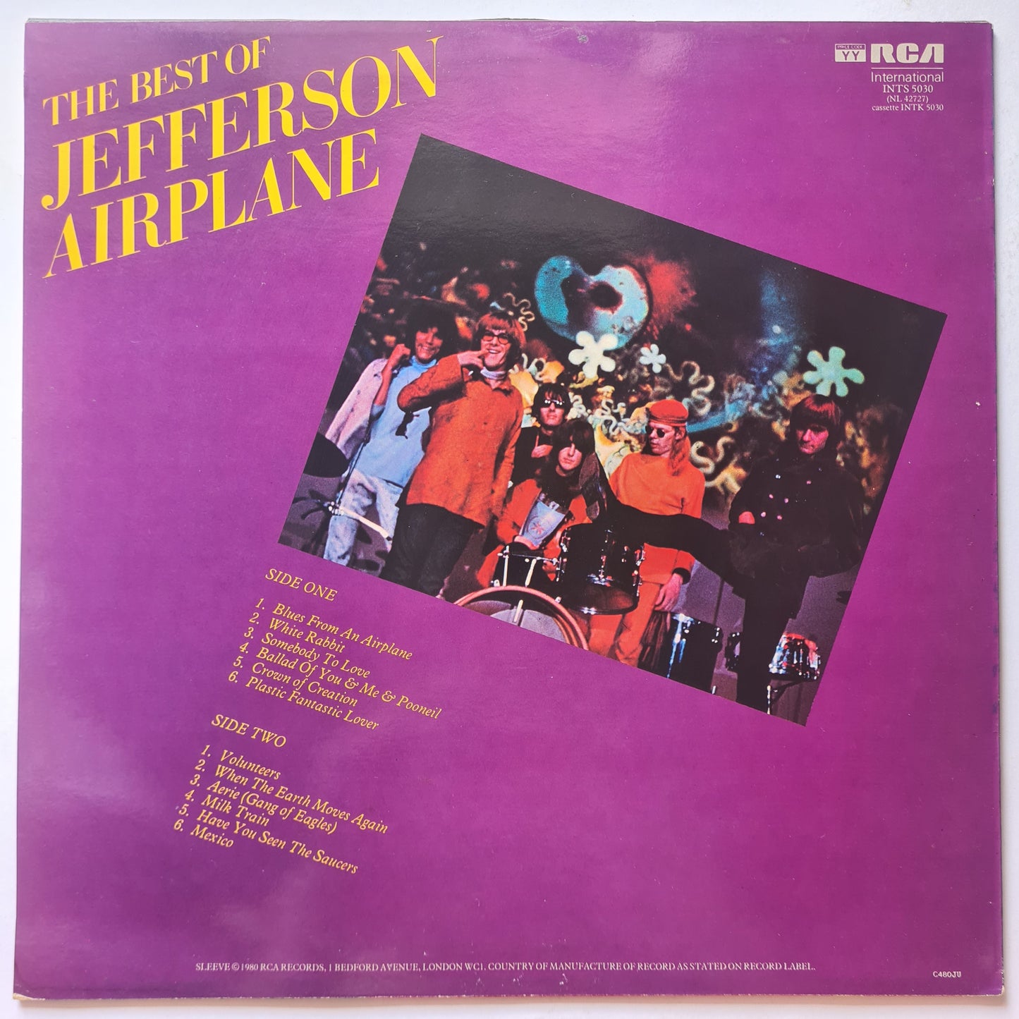 Jefferson Airplane – The Best Of Jefferson Airplane - 1980 - Vinyl Record LP (near mint)
