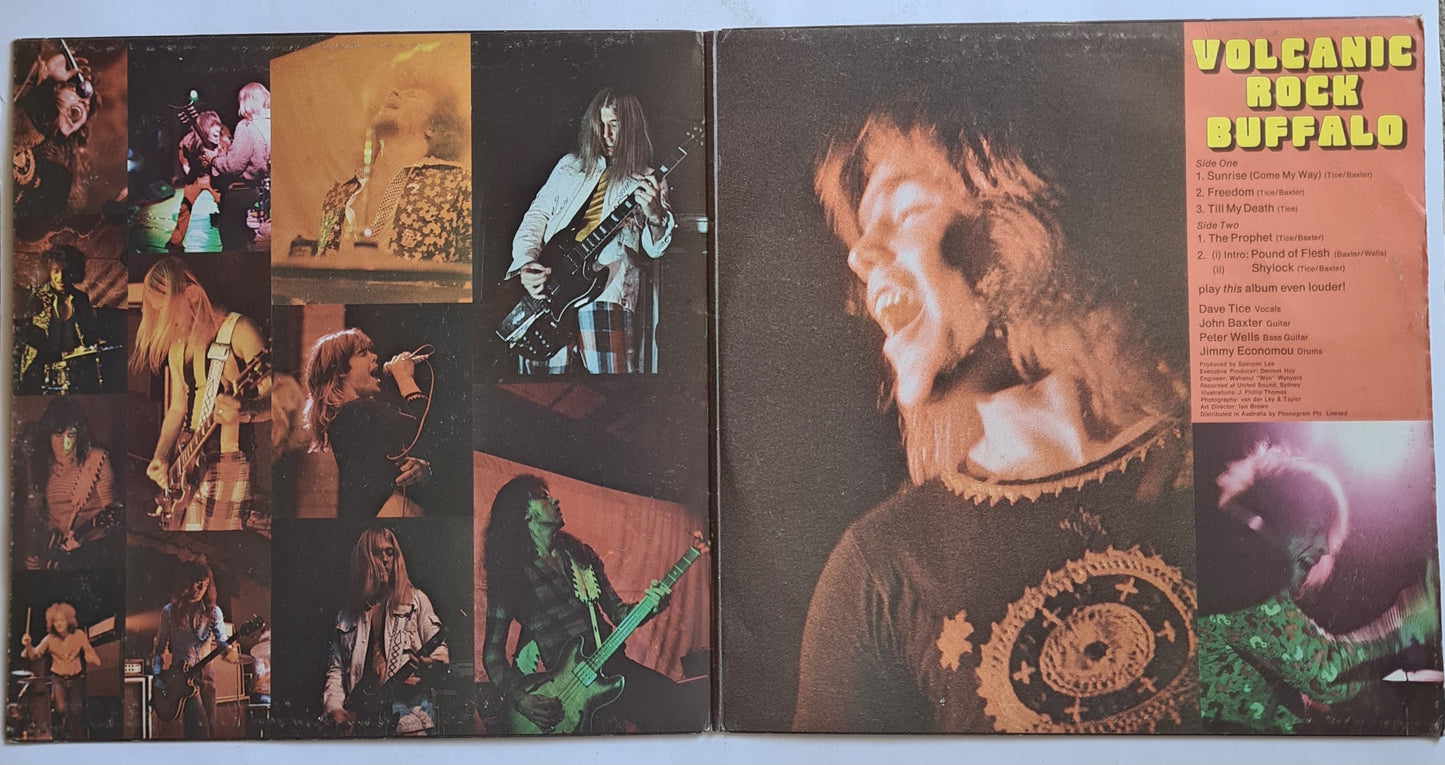 Buffalo – Volcanic Rock- 1973 (2nd Pressing, vertigo spaceship label - Vinyl Record LP (Gatefold)