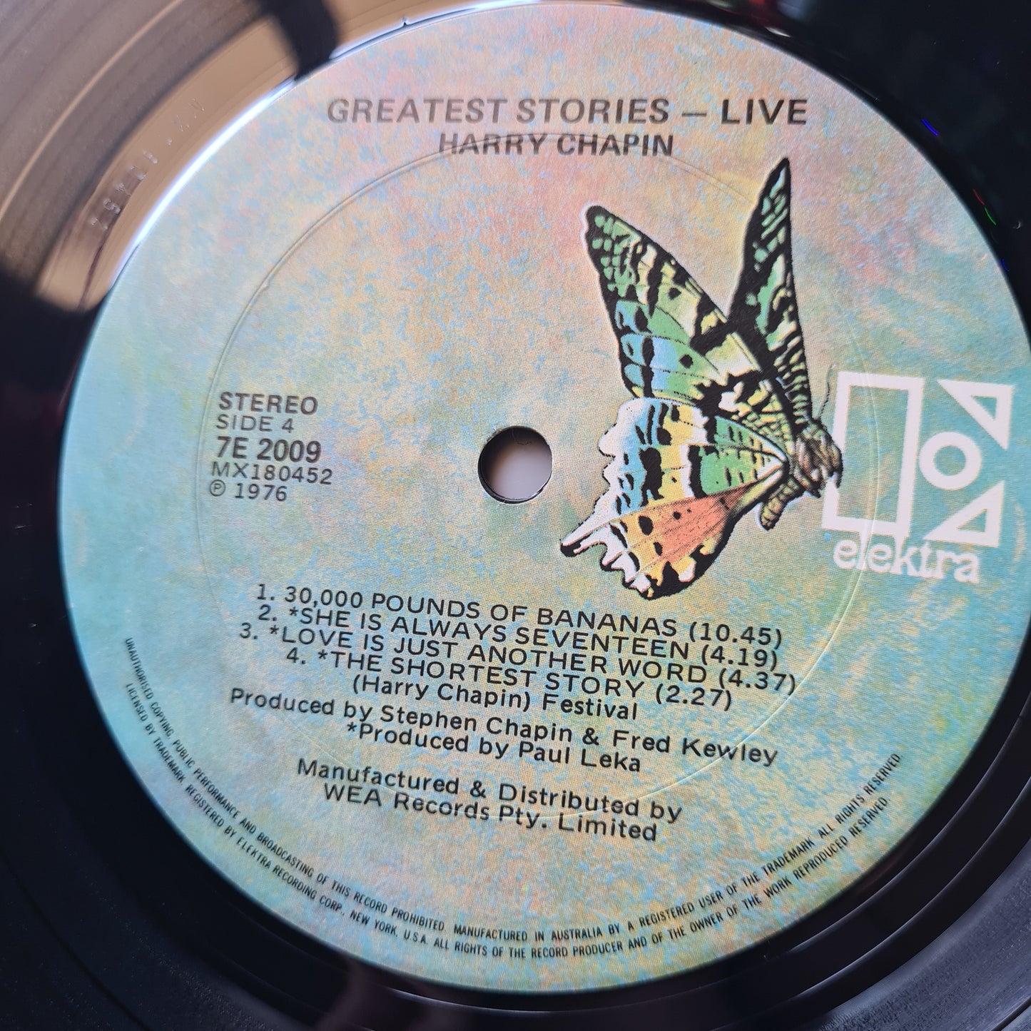 Harry Chapin – Greatest Stories: Live - 1976 - Vinyl Record 2LP (near mint)
