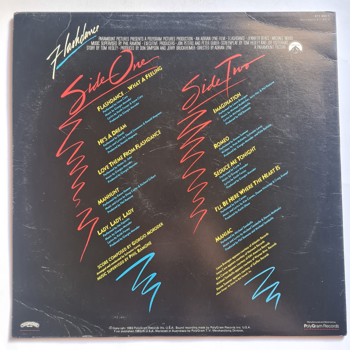 Flashdance – Original Soundtrack From The Motion Picture - 1983 - Vinyl Record LP (New Zealand pressing)