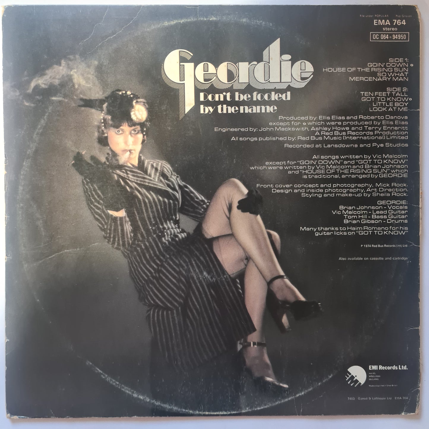 Geordie (AC/DC Related- Brian Johnson) – Don't Be Fooled By The Name - 1974 - Vinyl Record LP