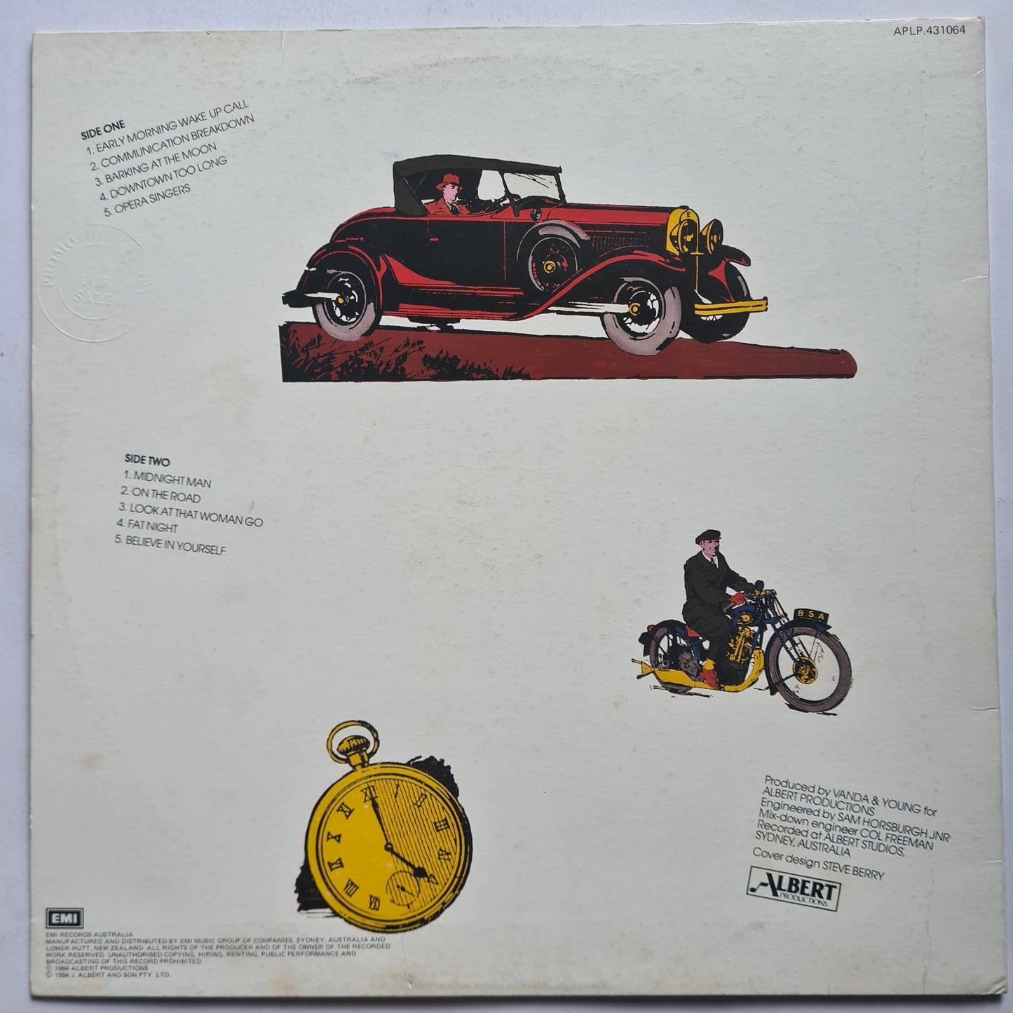 Flash & The Pan (Vanda & Young) – Early Morning Wake Up Call - 1984 - Vinyl Record LP
