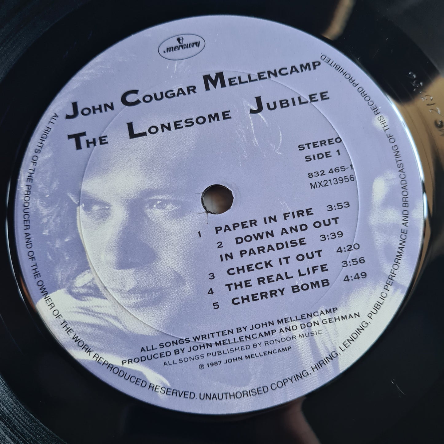 John Cougar Mellencamp – Lonesome Jubilee - 1987 - Vinyl Record LP (near mint)