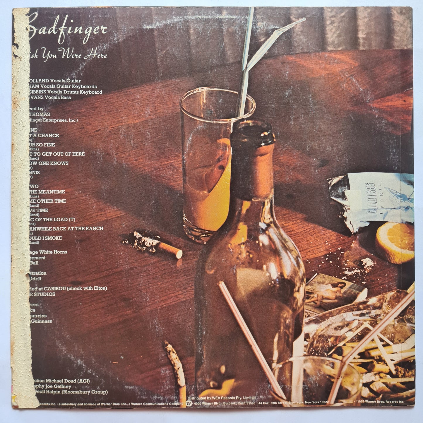 Badfinger – Wish You Were Here - 1974 - Vinyl Record LP